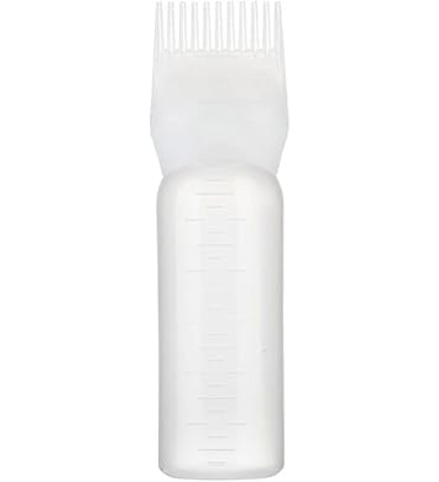 White Brush Bottle with Comb - Professional Hair Color & Dye Applicator for Roots | ZS405 - Buy Online on GoSupps.com
