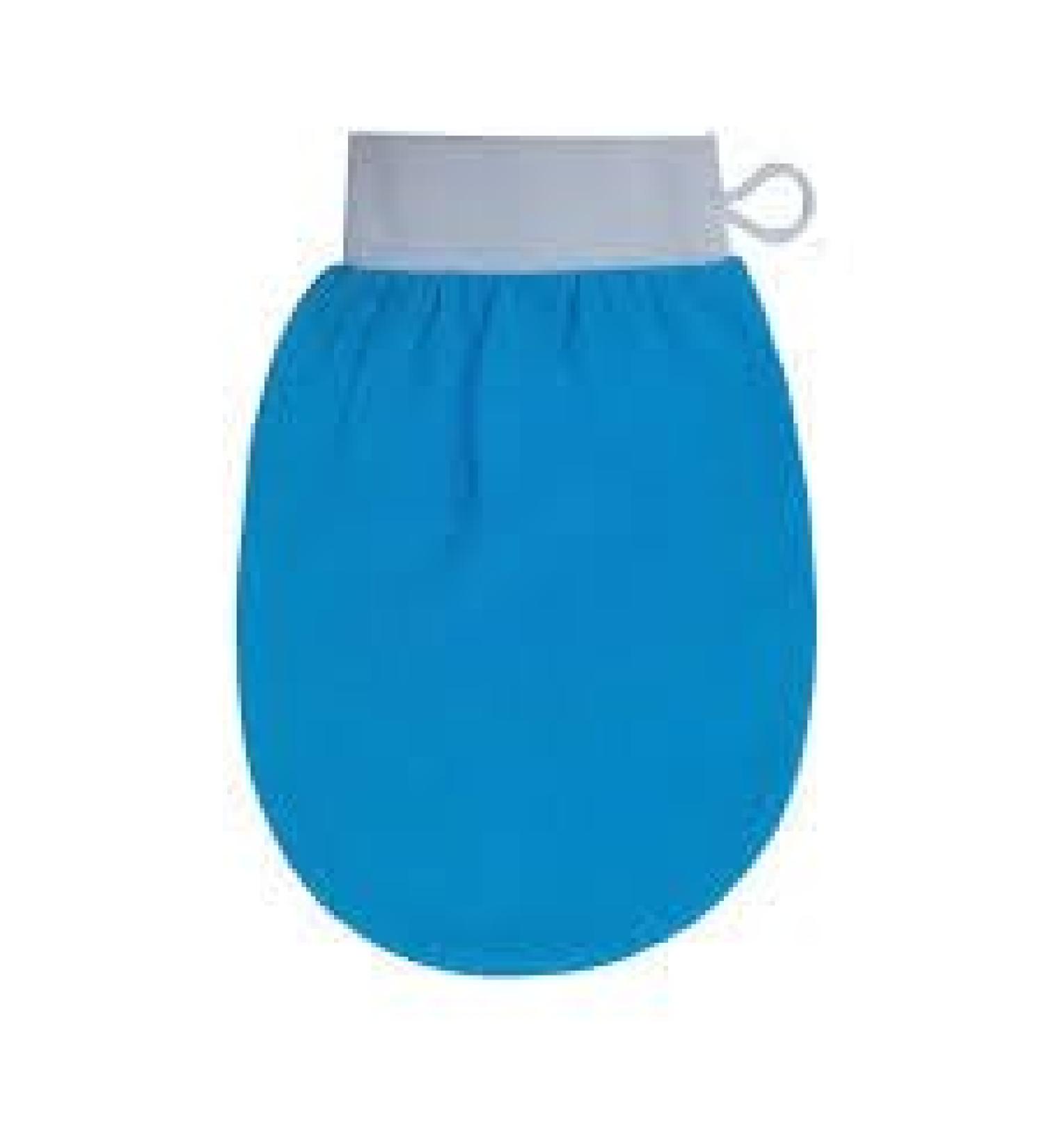 Sky Blue Moroccan Viscose Exfoliating Bath Glove - Luxurious White Skin Care Accessory for Smooth Radiant Skin | International Shipping Available - Buy Online on GoSupps.com