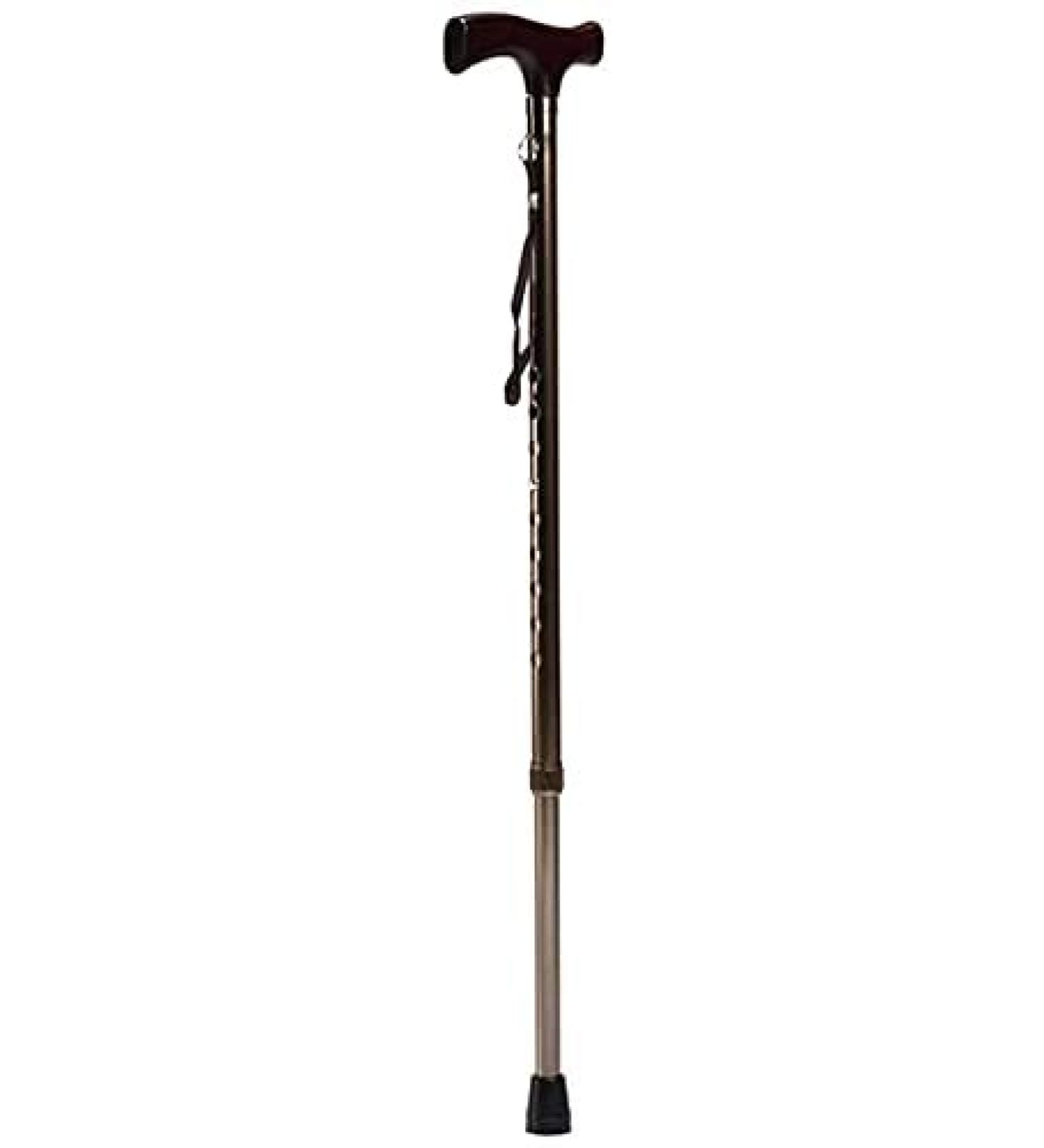 SilteD Canes Walking Stick Practical Telescopic Adjustable Walking Stick Aluminum Alloy Canes Light Crutchs Non-Slip Walking Multifunctional Walker Brown 68-92Cm Mountaineer  - Buy Online on GoSupps.com