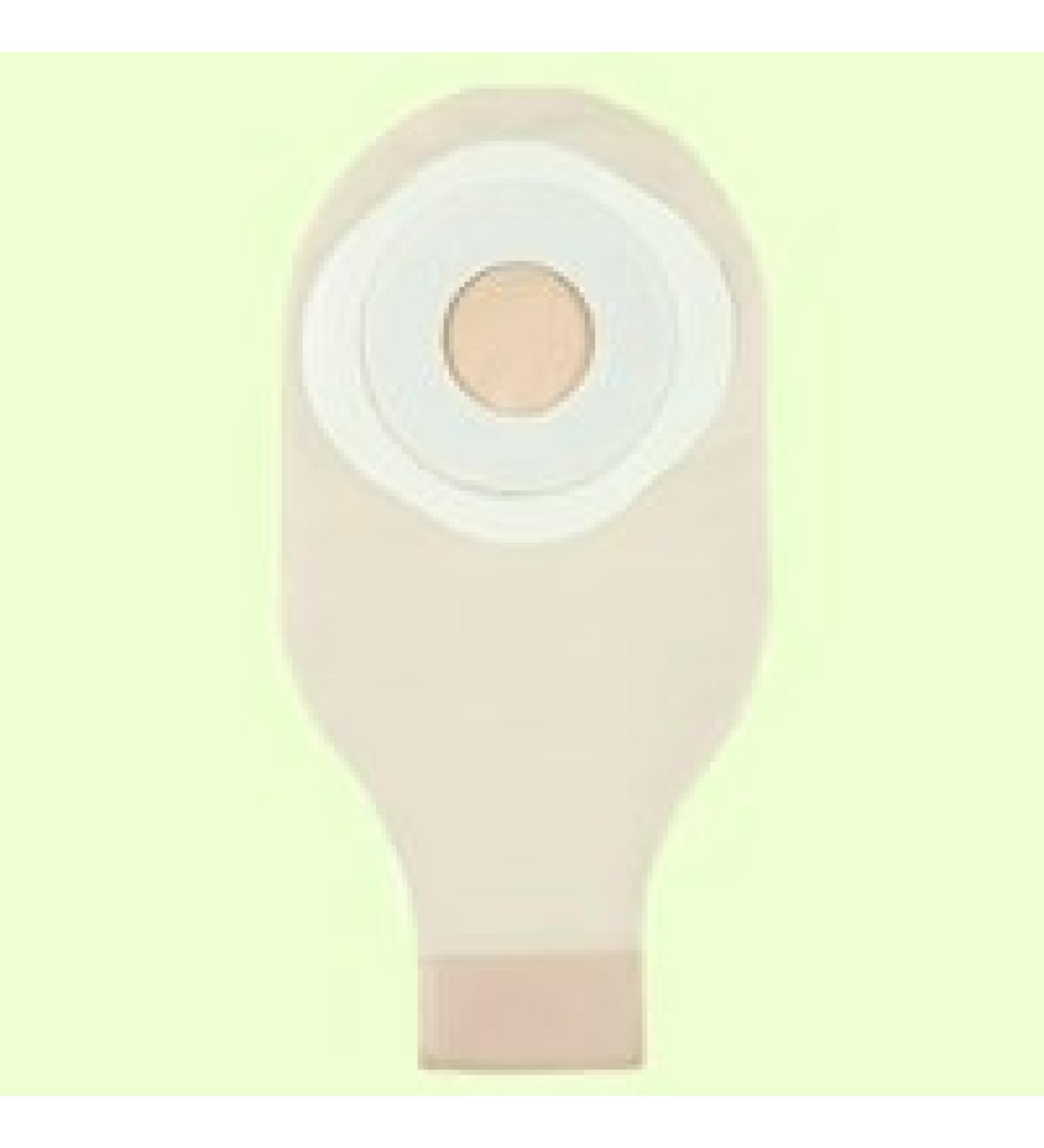 ConvaTec 022768 ActiveLife One-Piece Drainable Pouch with Pre-Cut Stomahesive Skin Barrier Tape Collar 12" Pouch with 1-Sided Comfort Panel Tail Clip Transparent 1-3/4" Stoma Opening Pack of 10