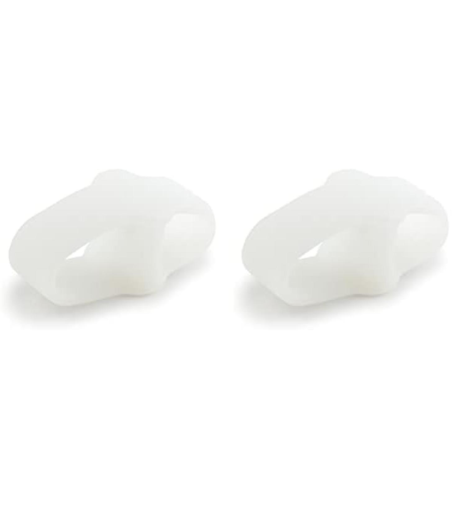Steins Gel Toe Spacer Toe Seperator Straighten Overlapping Toes Hammer Toes Crooked Toes Bunions Universal 4 Count Natural (Pack of 2)