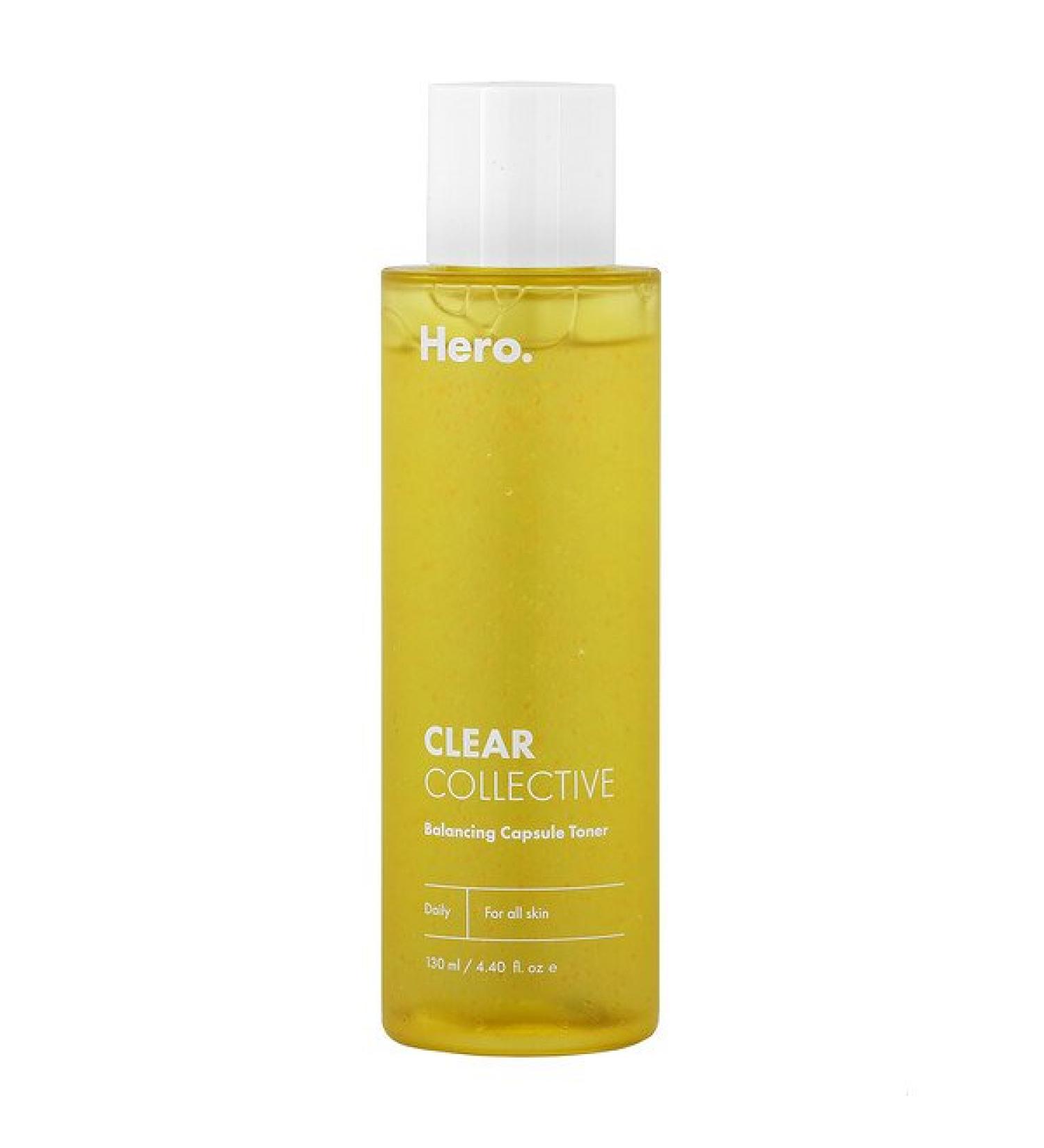 Hero Cosmetics Clear Collective Balancing Capsule Toner 4.40 fl oz - Acne Control & Skin Clarity - Buy Online on GoSupps.com