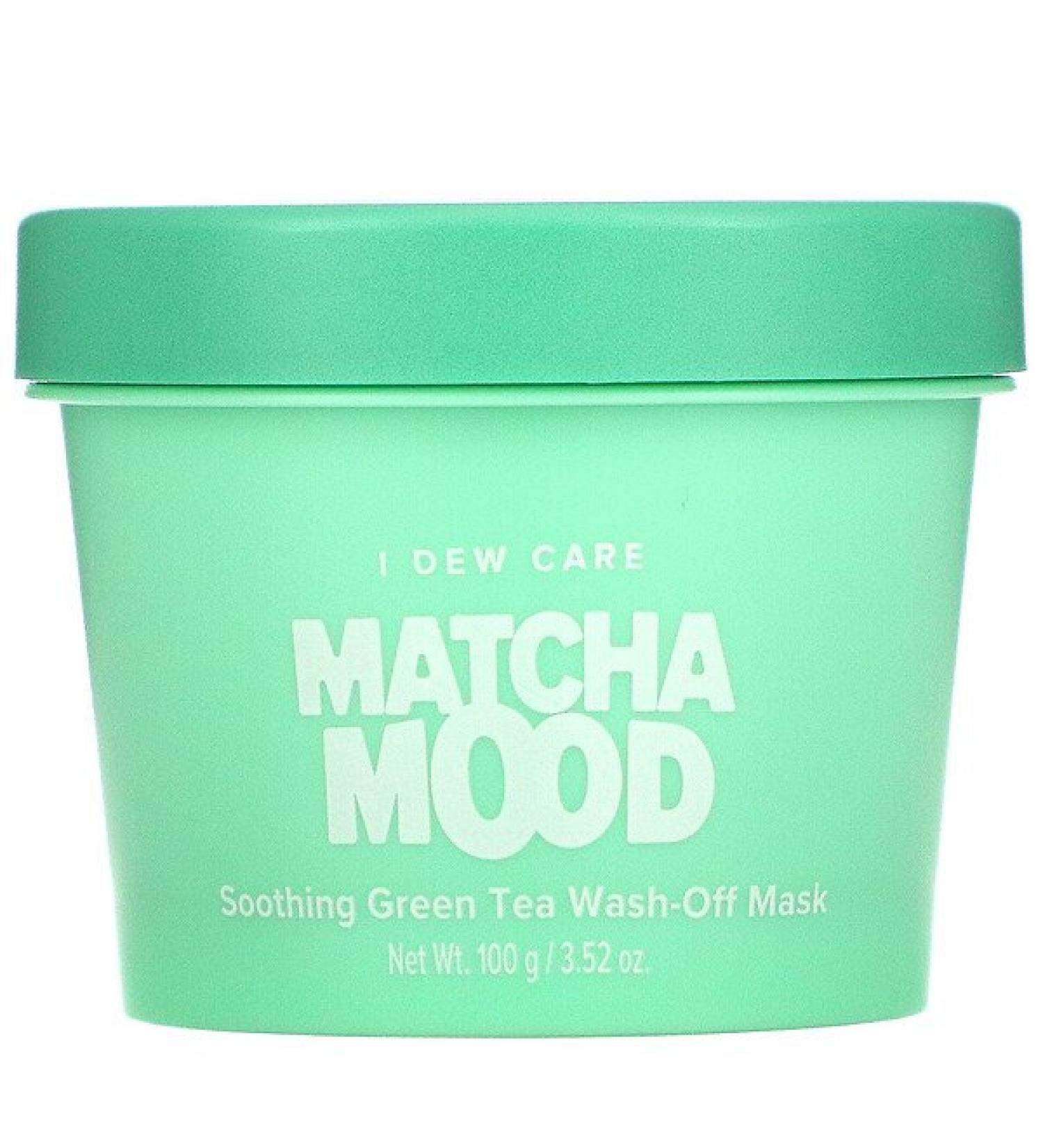 I Dew Care Matcha Mood Soothing Green Tea Wash-Off Mask - 3.52 oz | Revitalize & Soothe Skin - Buy Online on GoSupps.com