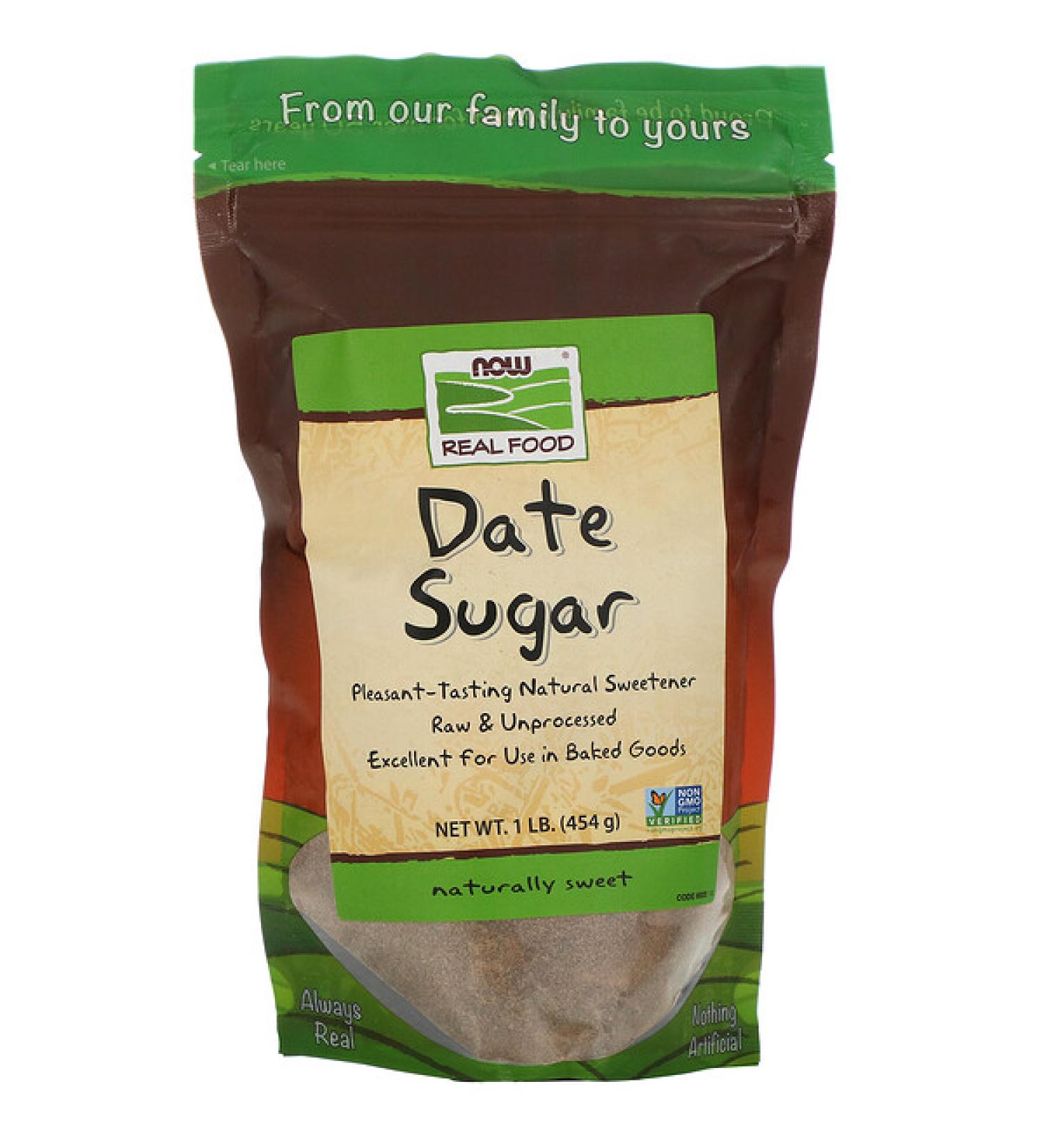 Now Foods Real Food Date Sugar 1 lb (454 g)