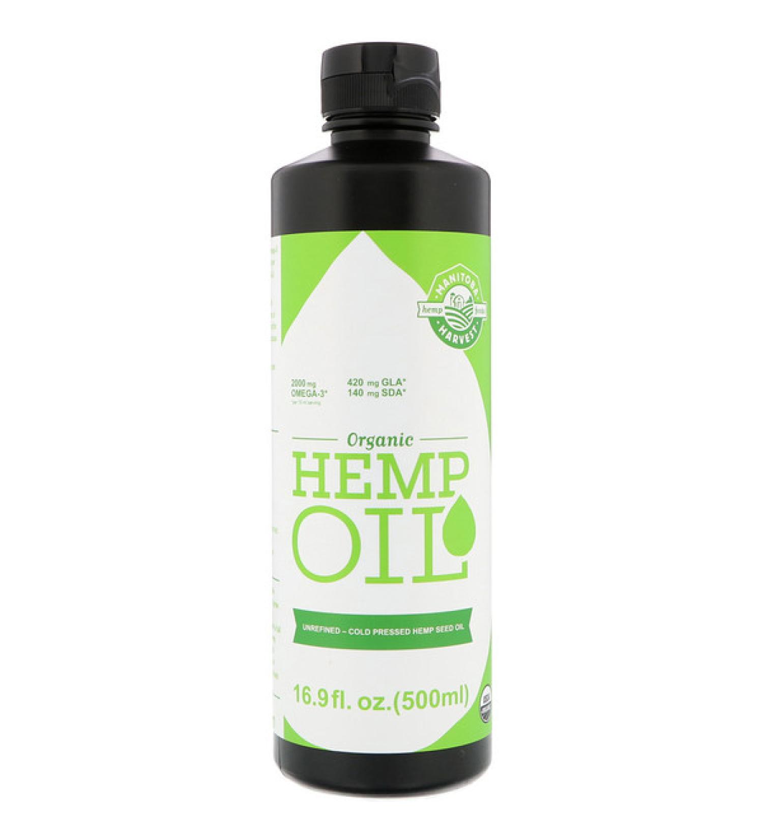 Manitoba Harvest Certified Organic Hemp Oil 16.9 fl oz (500 ml)