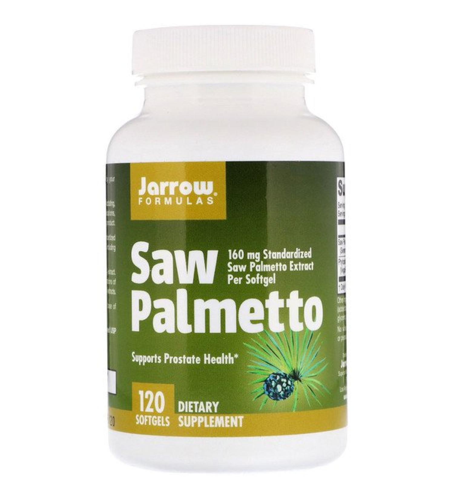 Jarrow Formulas Saw Palmetto 160 mg 120 Softgels