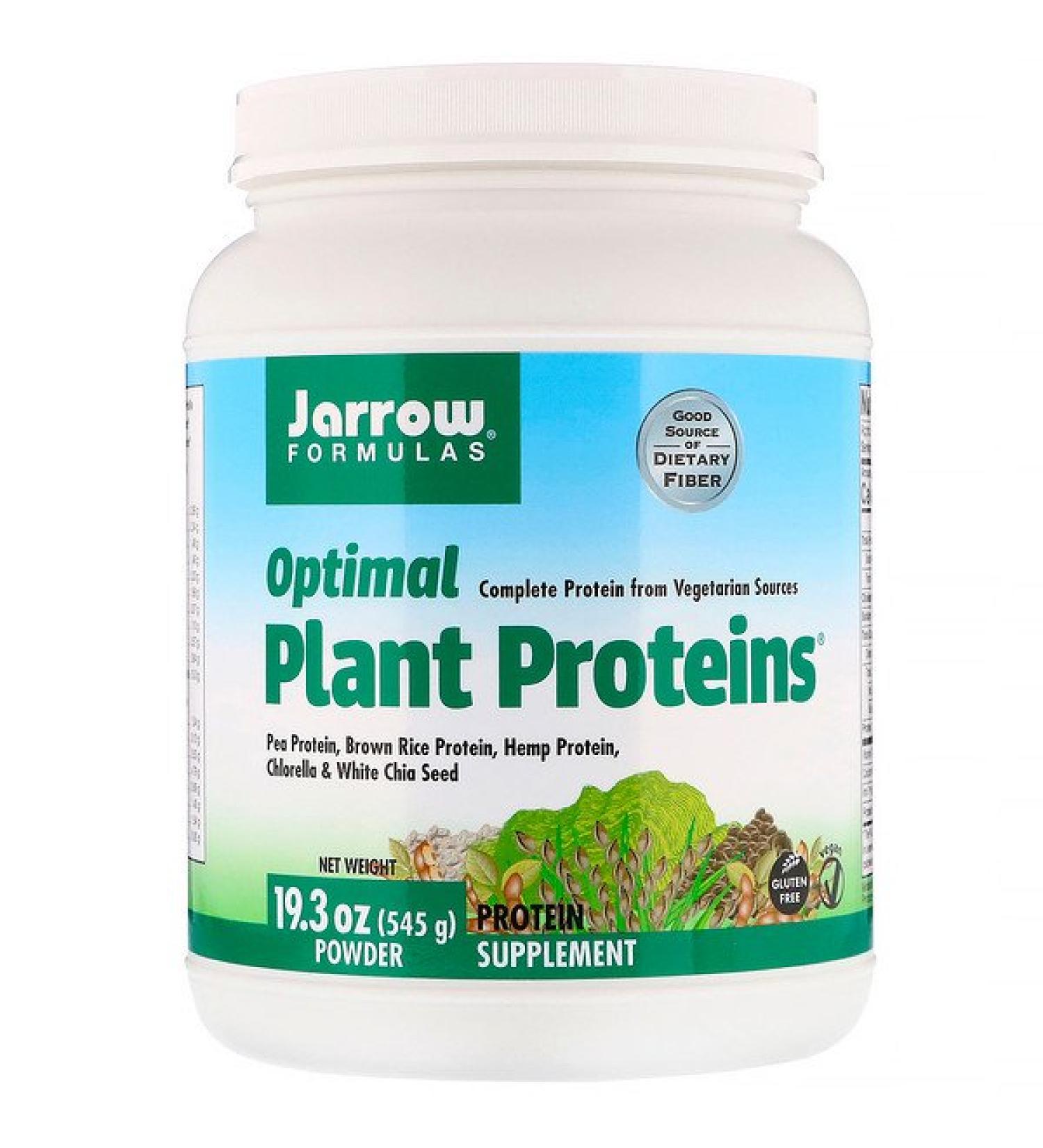 Jarrow Formulas Optimal Plant Proteins Powder 19.3 oz (545 g)