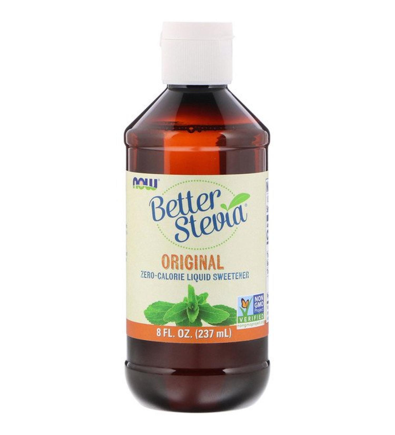 Now Foods Better Stevia Zero-Calorie Liquid Sweetener Original 8 fl oz (237 ml)