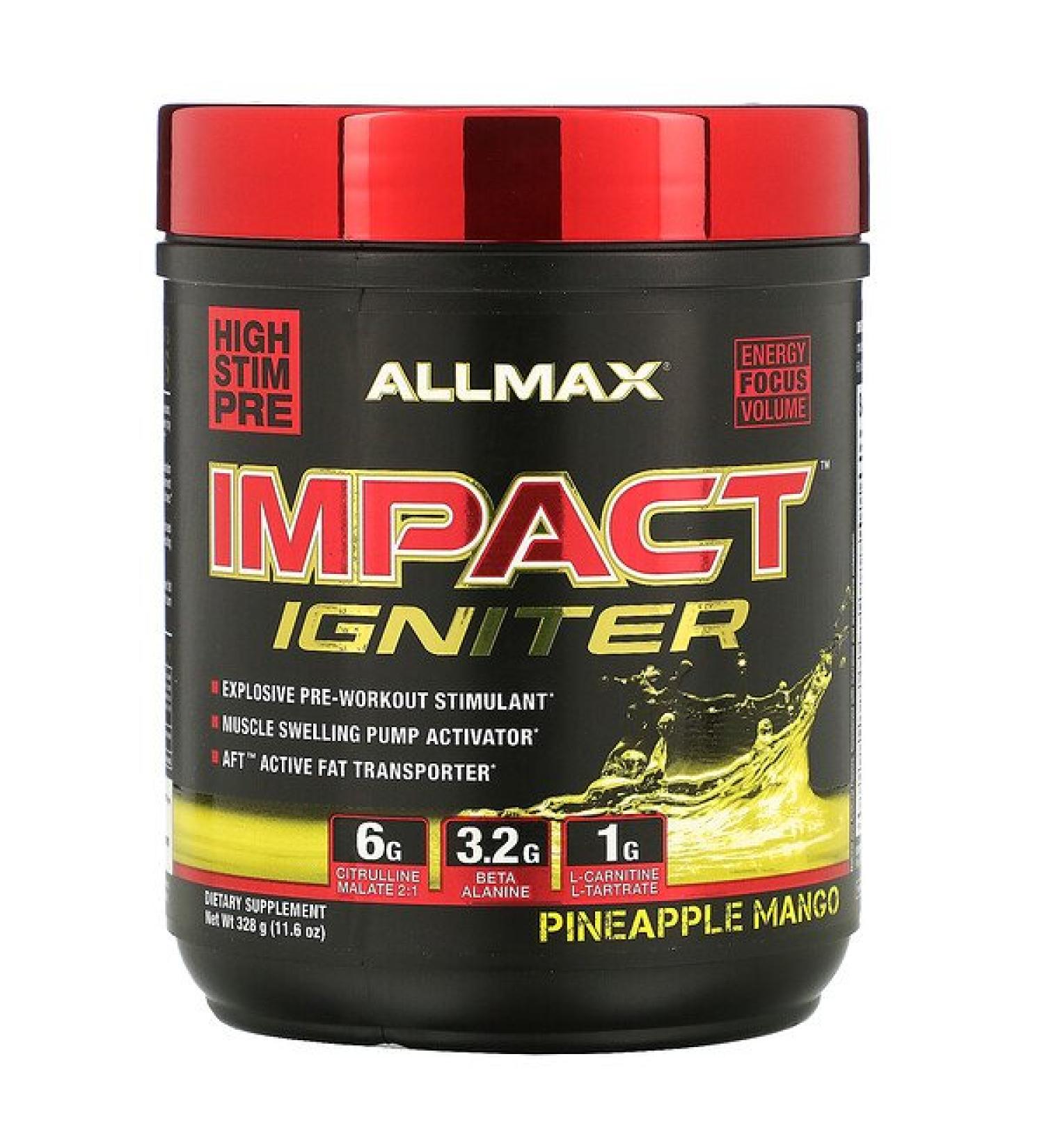 ALLMAX Nutrition IMPACT Igniter Pre-Workout Pineapple Mango 11.6 oz (328 g)
