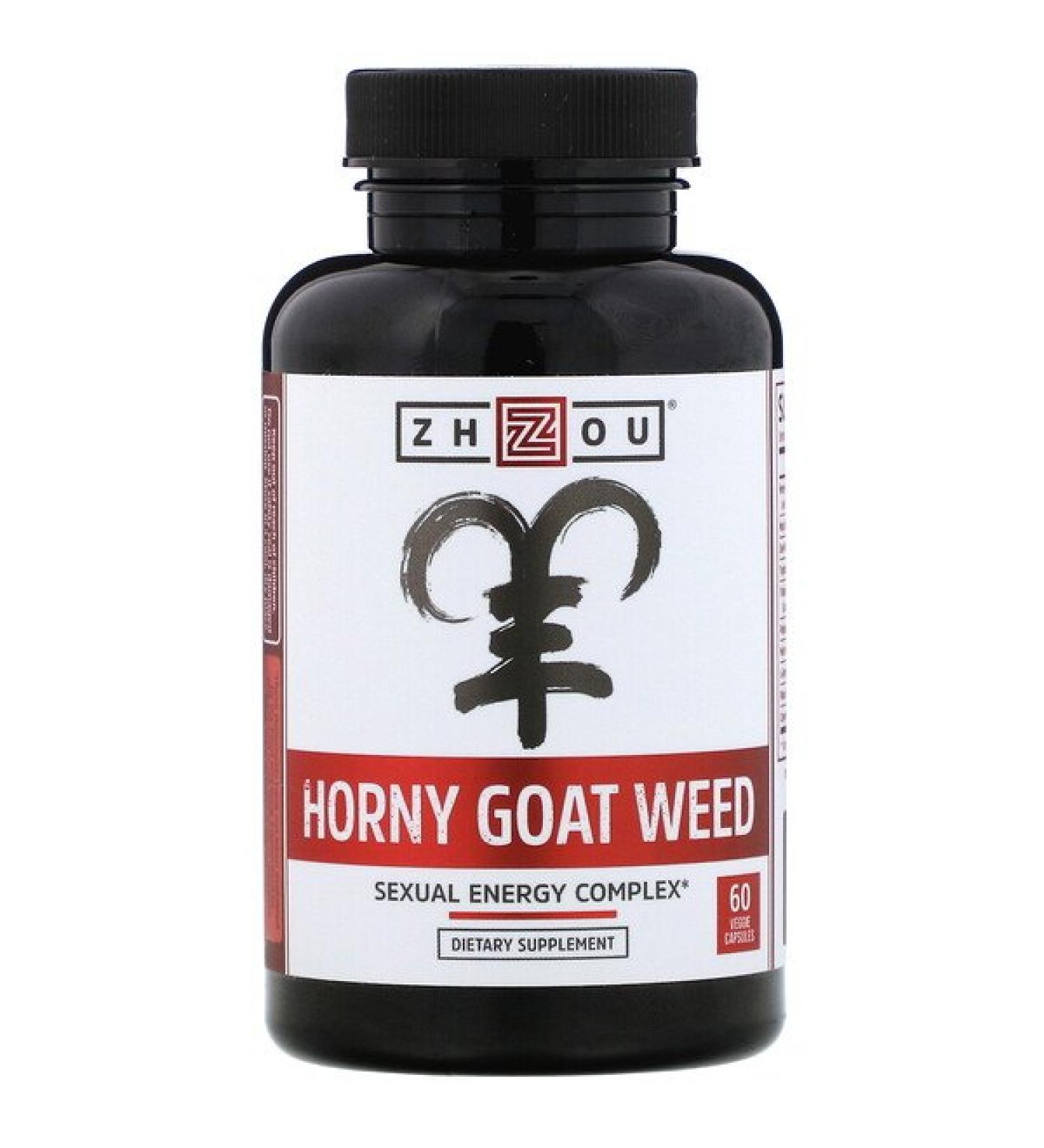 Zhou Nutrition Horny Goat Weed Sexual Energy Complex 60 Veggie Capsules