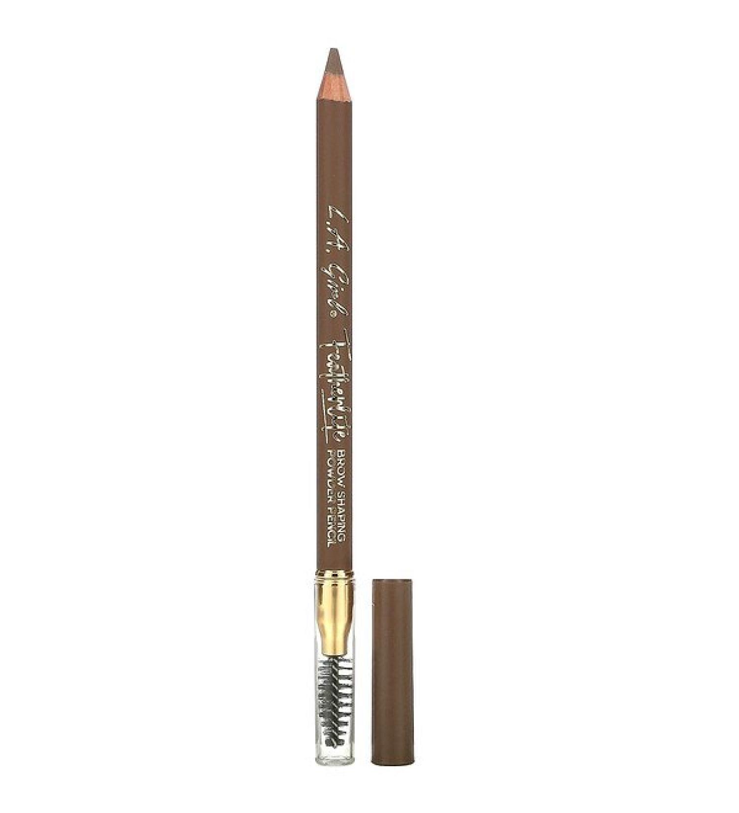 L.A. Girl Featherlite Brow Shaping Powder Pencil - Soft Brown 0.04 oz | Perfect Eyebrow Definition - Buy Online on GoSupps.com