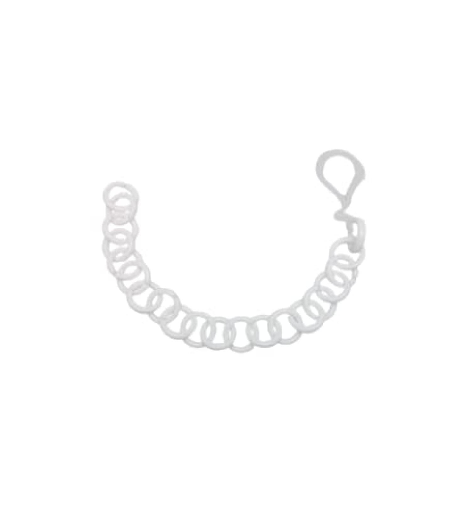 knbo pacifier chain blank chain ring accessories pacifier chain accessories white NEW & OVP