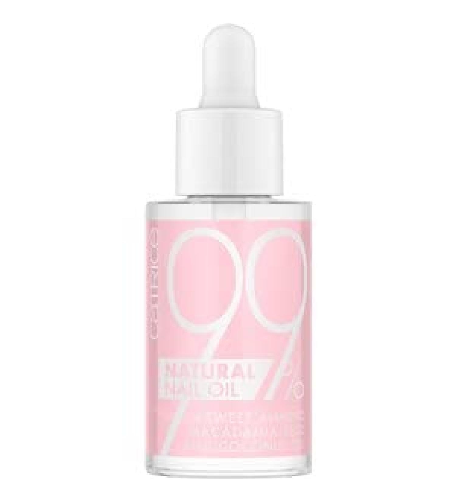Catrice 99% Natural Nail Oil nail oil with sweet almond macadamia seeds and coconut oil transparent nourishing with oils without acetone vegan microplasty particles free (8ml)