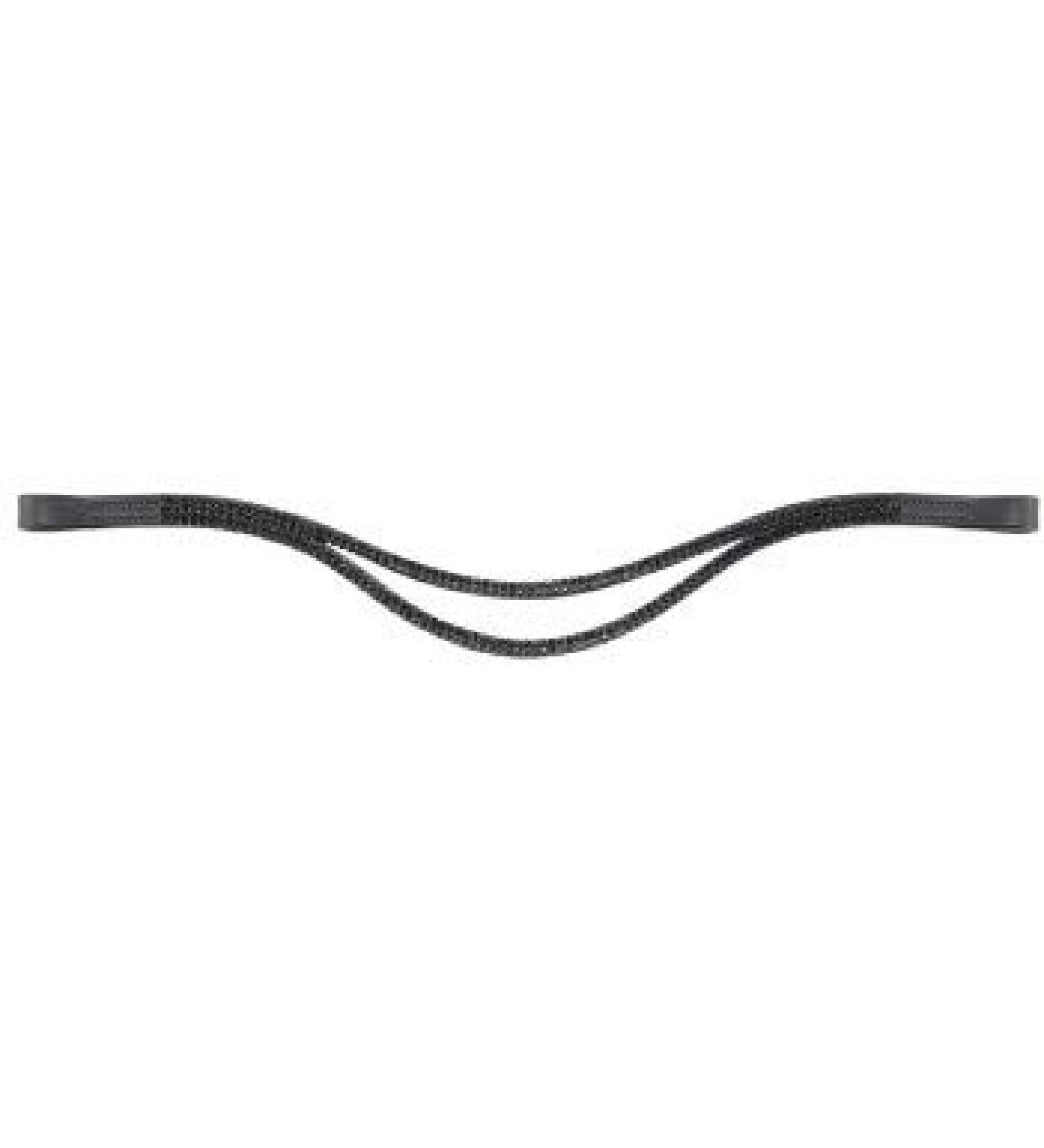 PFIFF 102104-60-Full Headband with pointed wave black black Full