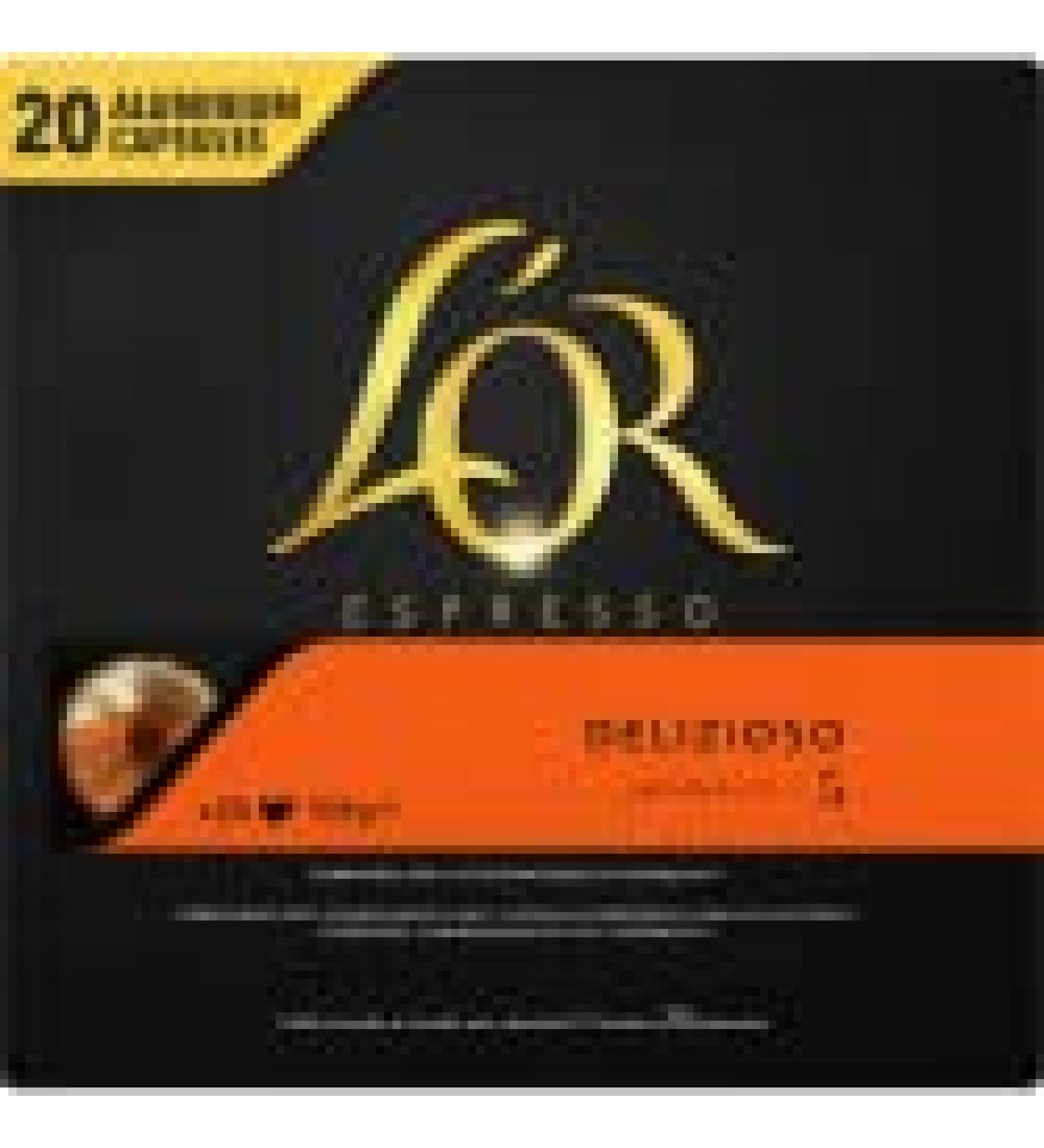 L'OR L'OR Delizioso Intensity 5 Nespresso * Compatible Aluminium Espresso Capsules for 100 Drinks 5 Packs of 20