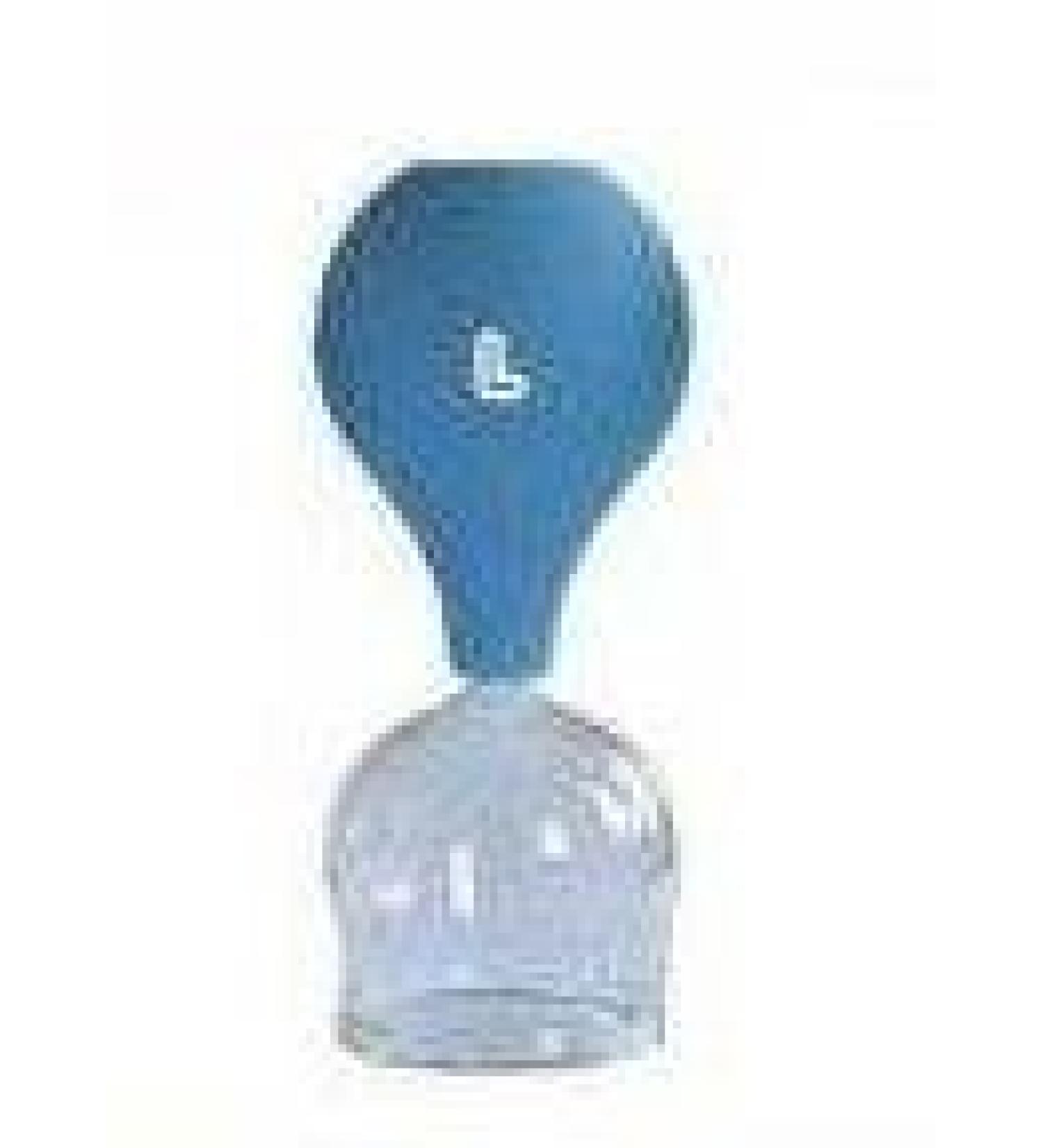 Acrylic glass cupping glasses 5.0 cm (L) with ball in blue