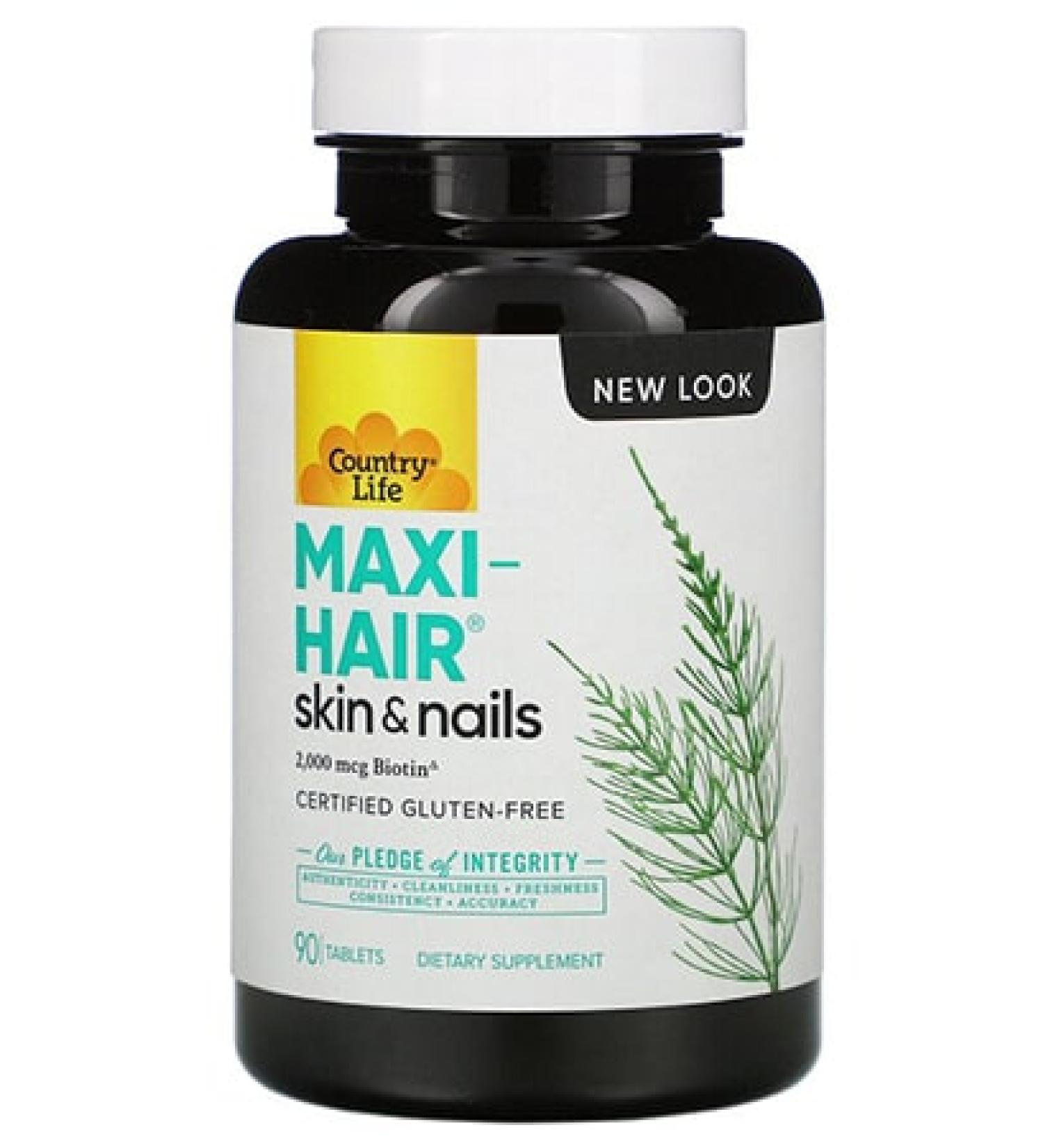 Country Life Maxi-Hair Skin & Nails - 90 Tablets