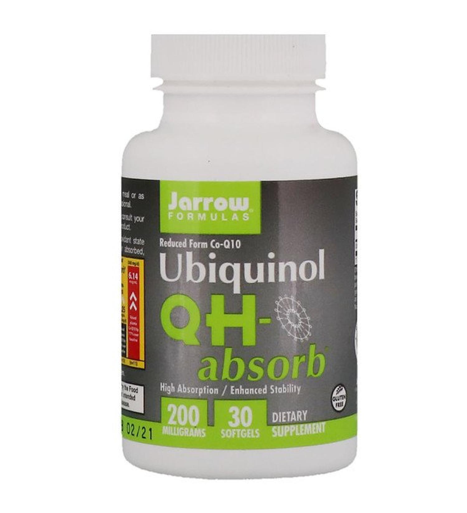 Jarrow Formulas  Ubiquinol QH-Absorb 200 mg 30 Softgels