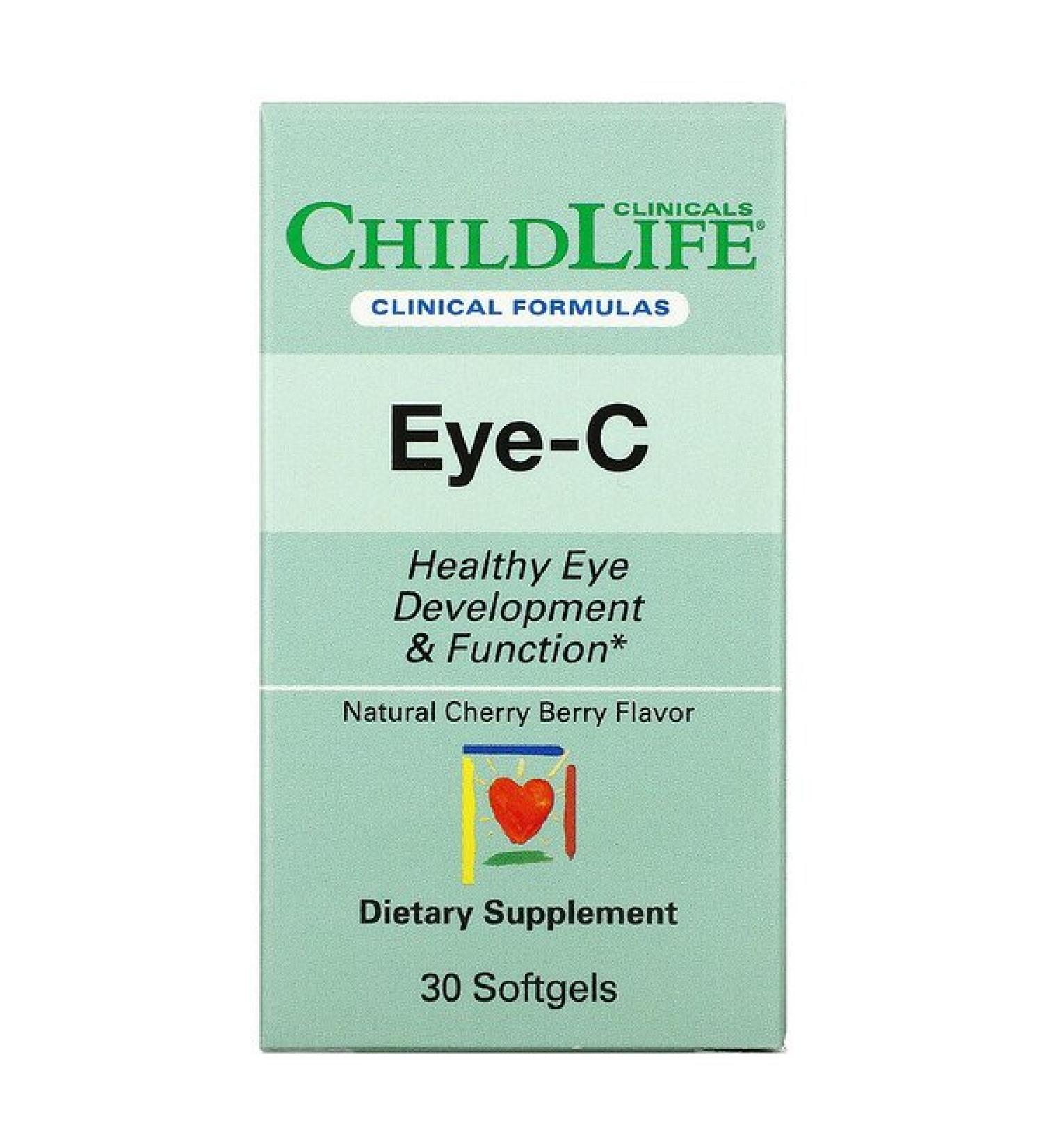 Childlife Clinicals Eye-C Natural Cherry Berry  30 Softgels