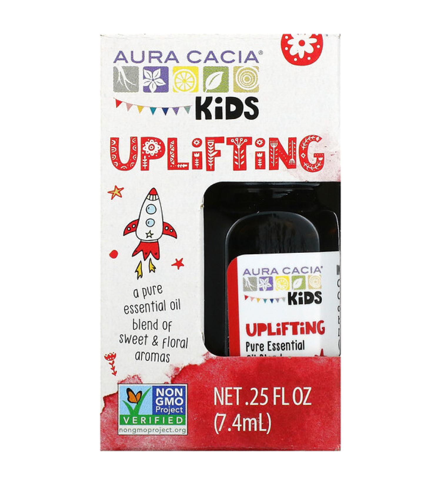 Aura Cacia Kids Uplifting Essential Oil Blend - 0.25 fl oz (7.4 ml) | Pure Aromatherapy - Buy Online on GoSupps.com