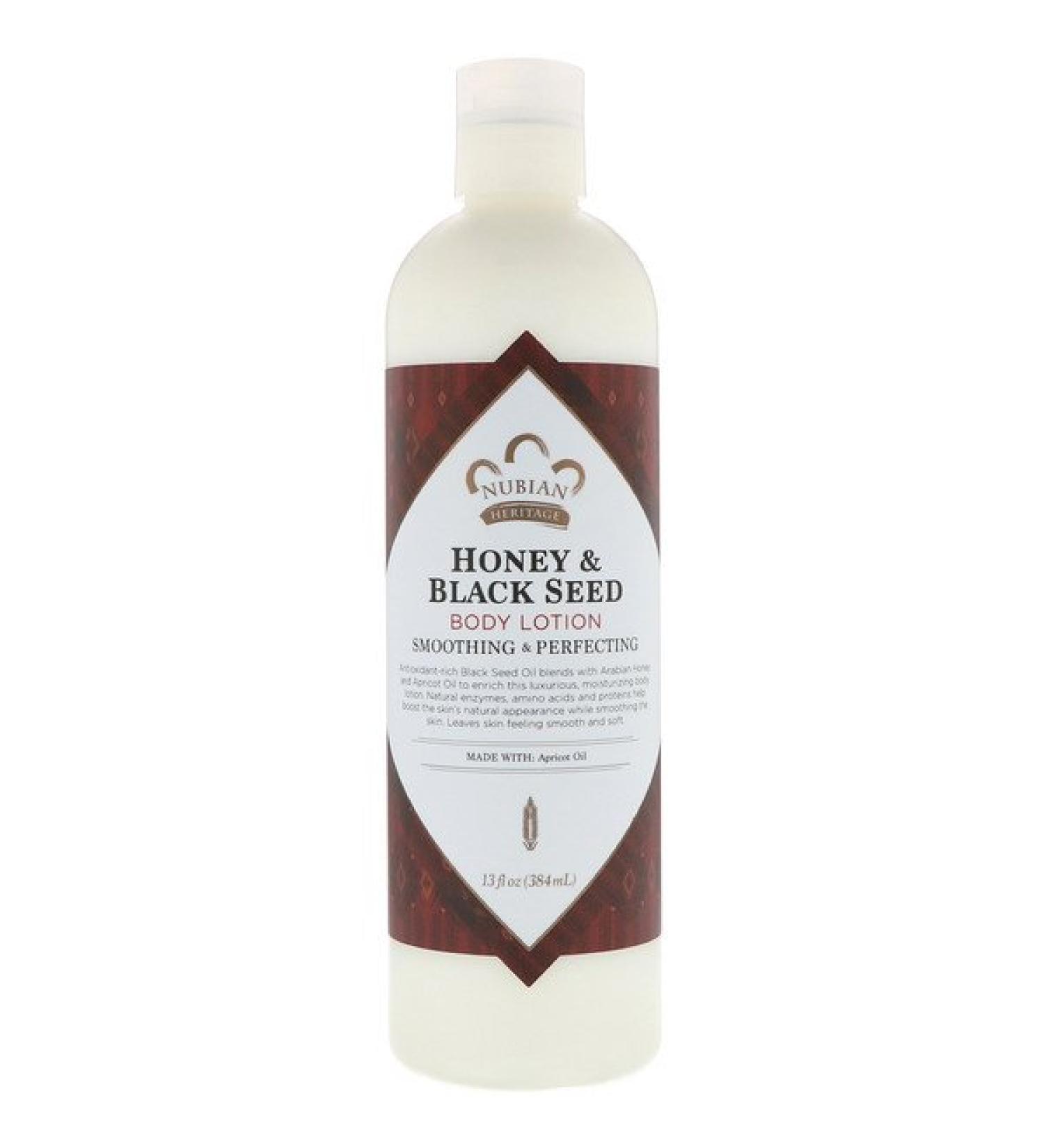 Nubian Heritage Body Lotion Honey & Black Seed 13 fl oz (384 ml)