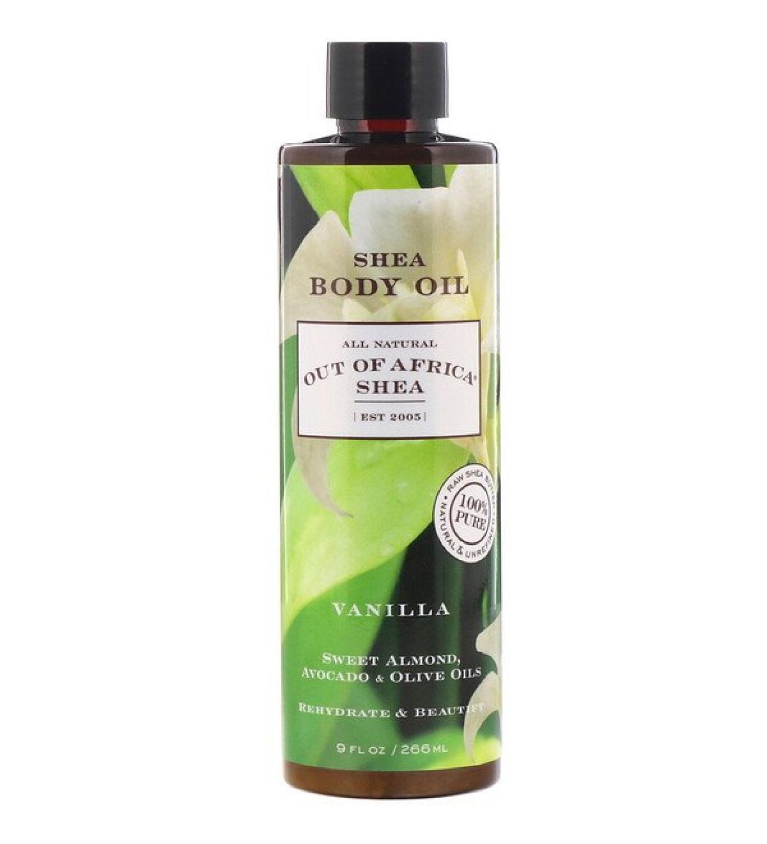 Out of Africa Shea Body Oil Vanilla 9 fl oz (266 ml)