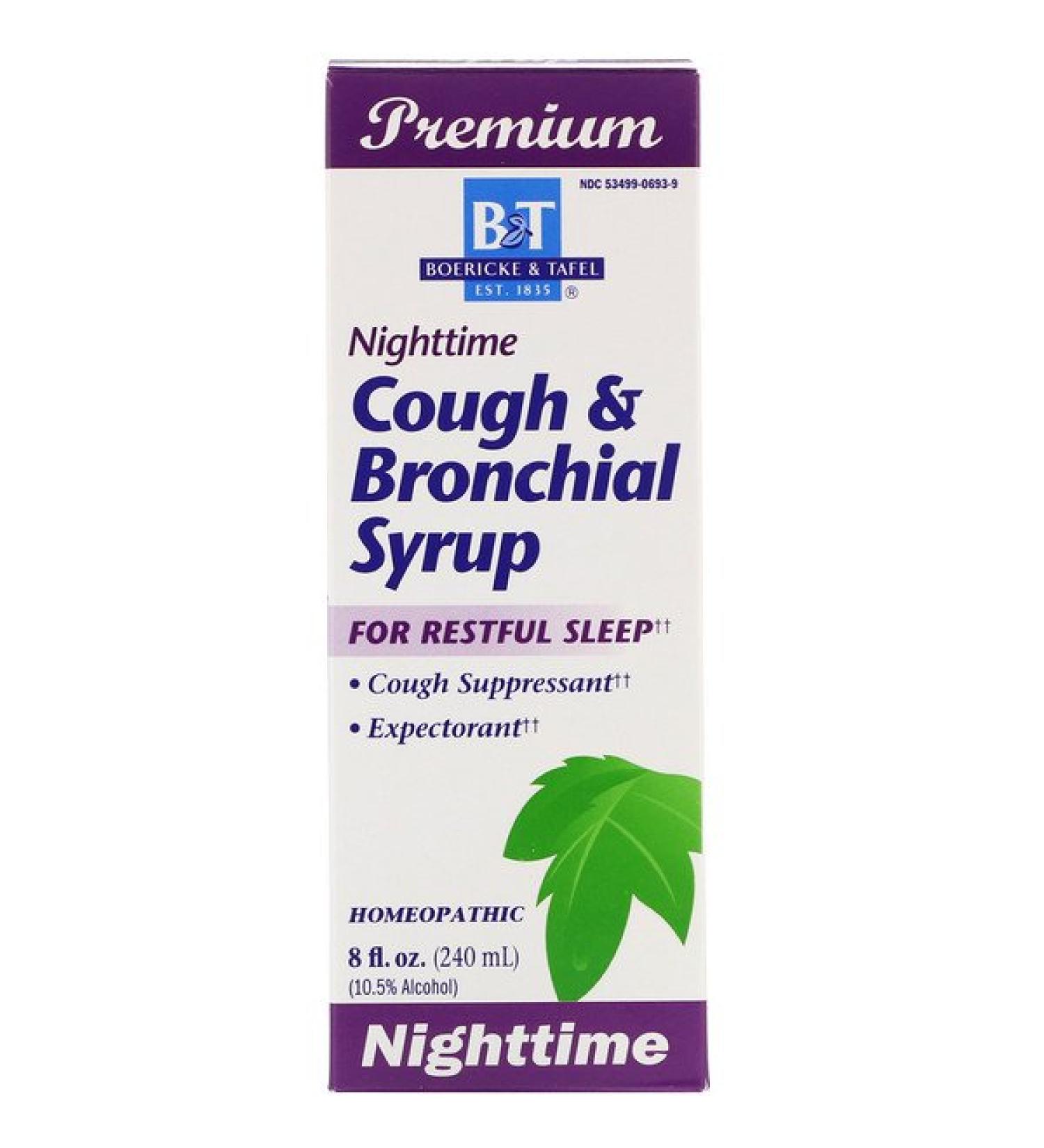 Boericke & Tafel Nighttime Cough & Bronchial Syrup 8 fl oz (240 ml)