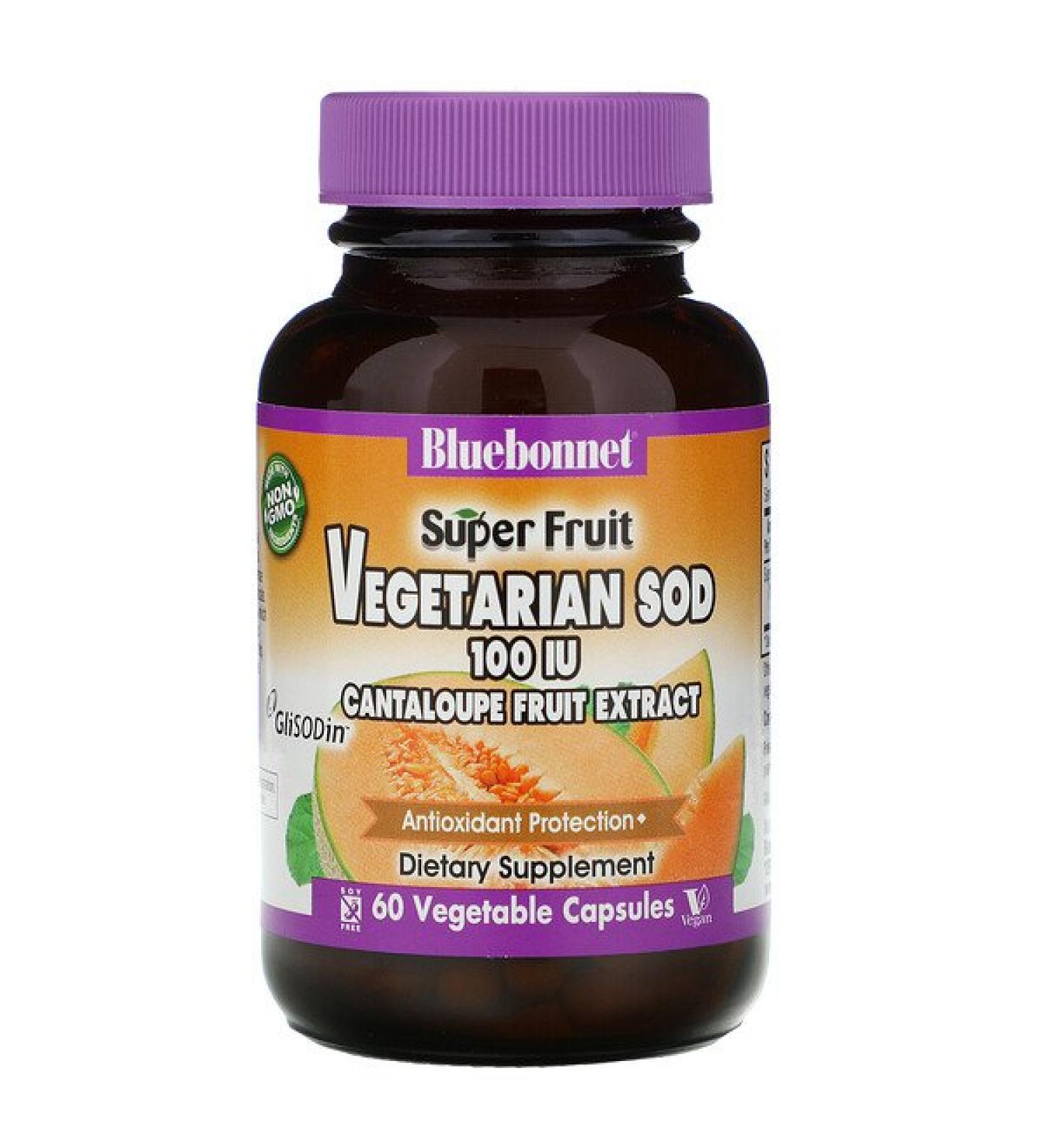 Bluebonnet Nutrition Cantaloupe Melon Fruit Extract 100 IU 60 Vcaps