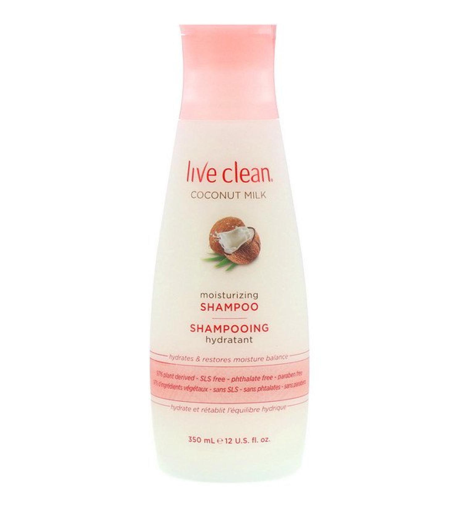 Live Clean Moisturizing Shampoo Coconut Milk 12 fl oz (350 ml)