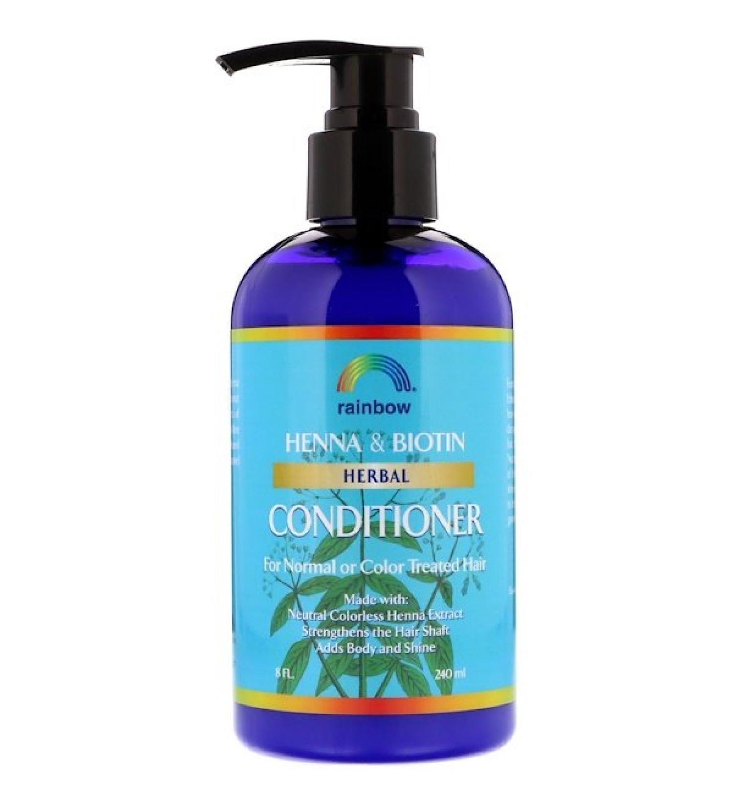 Rainbow Research Henna & Biotin Herbal Conditioner 8 fl oz (240 ml)