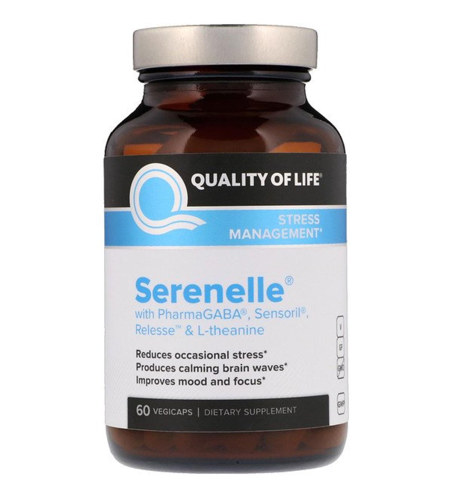 Quality of Life Labs Serenelle Stress Management 60 VegiCaps