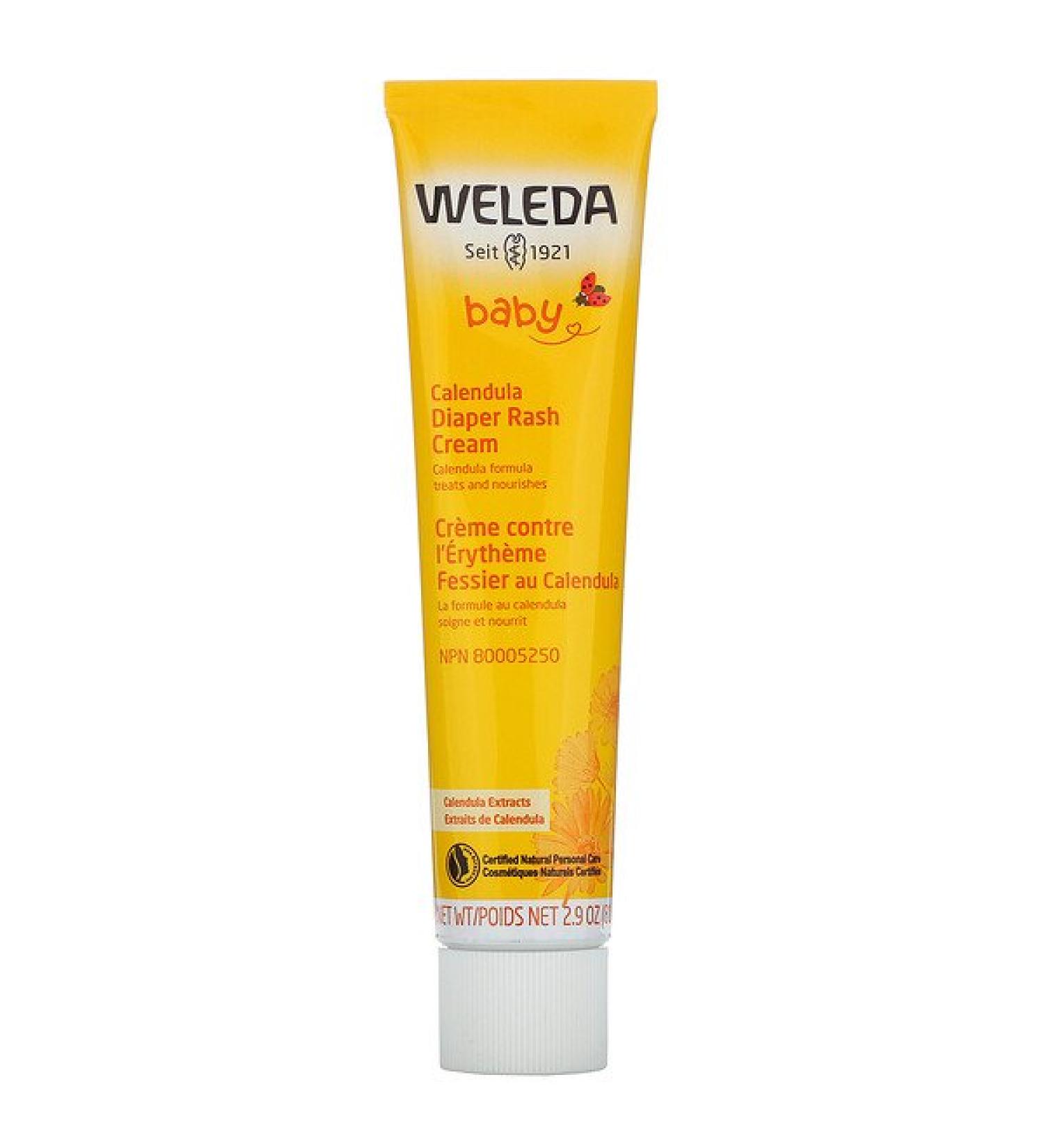 Weleda Baby Calendula Diaper Rash Cream Calendula Extracts 2.9 oz (81 g)