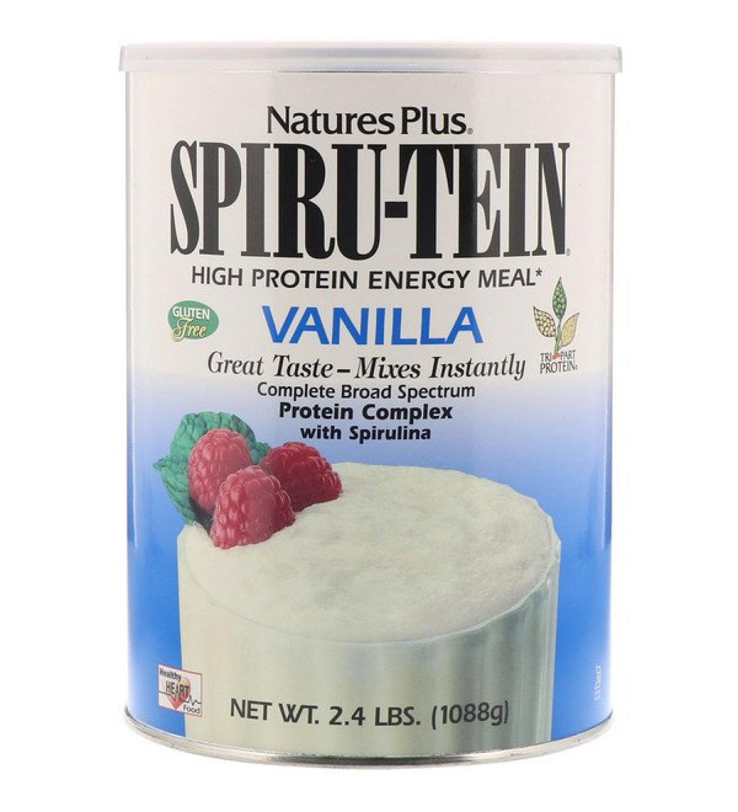 Nature's Plus Spiru-Tein High Protein Energy Meal Vanilla 2.4 lbs (1088 g)