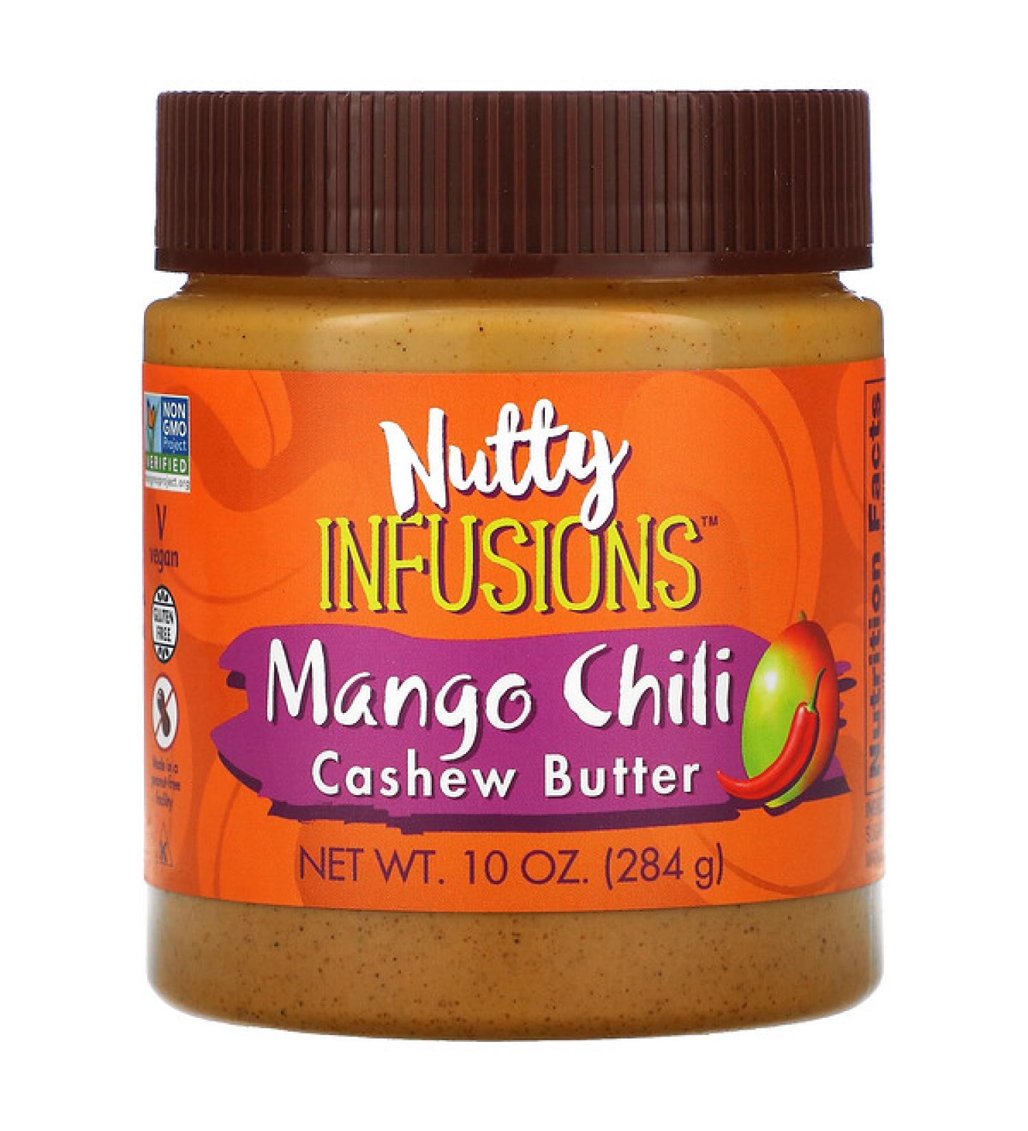 Now Foods Ellyndale Naturals Nutty Infusions Mango Chili Cashew Butter 10 oz (284 g)