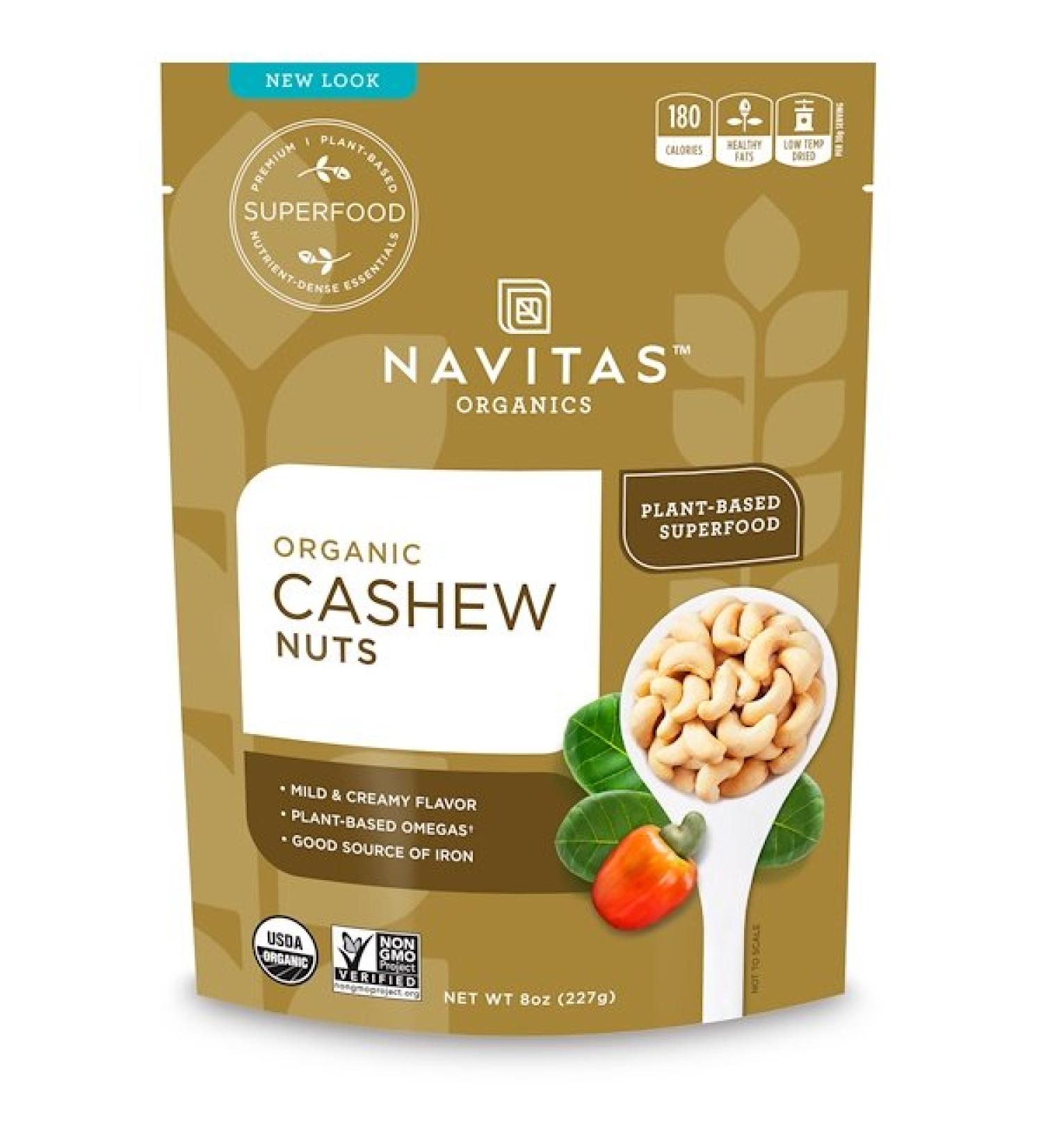 Navitas Organics Organic Cashew Nuts 8 oz (227 g)