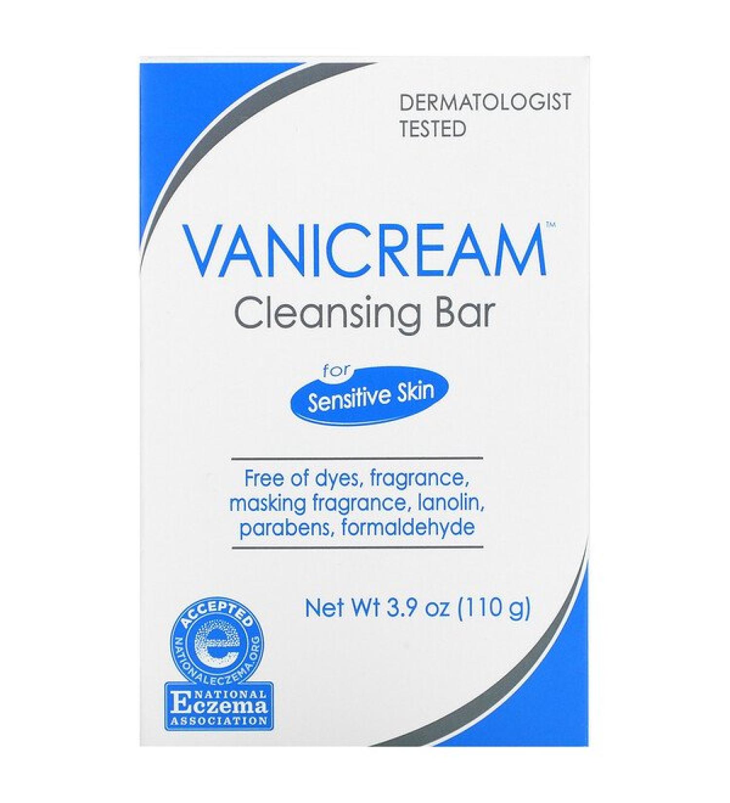 Vanicream Cleansing Bar for Sensitive Skin - Fragrance-Free 3.9 oz | Gentle Cleansing for All Skin Types - Buy Online on GoSupps.com