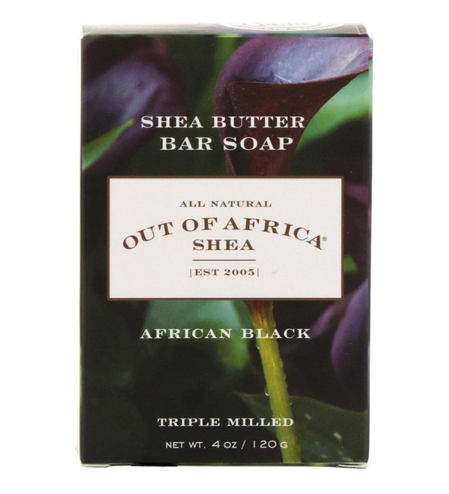 Out of Africa Shea Butter Bar Soap African Black 4 oz (120 g)