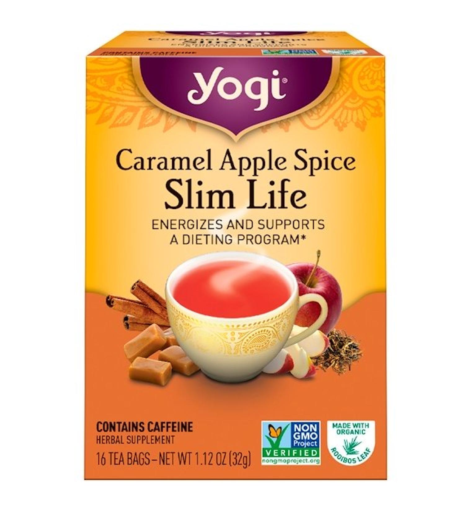 Yogi Tea Slim Life Caramel Apple Spice 16 Tea Bags 1.12 oz (32 g)