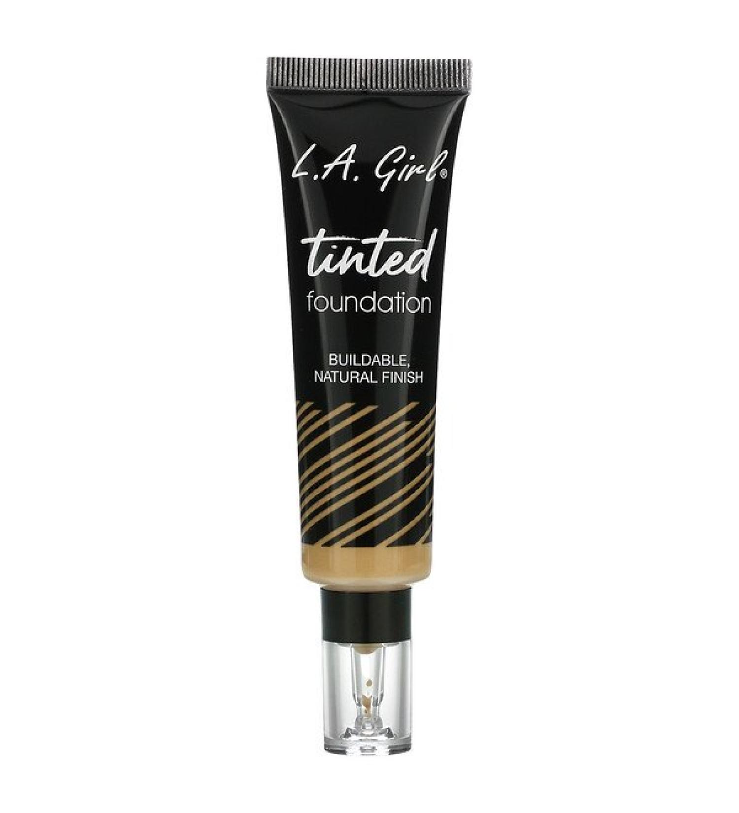 L.A. Girl Tinted Foundation - Warm Sand (1 fl oz) | Lightweight, Flawless Coverage - Buy Online on GoSupps.com