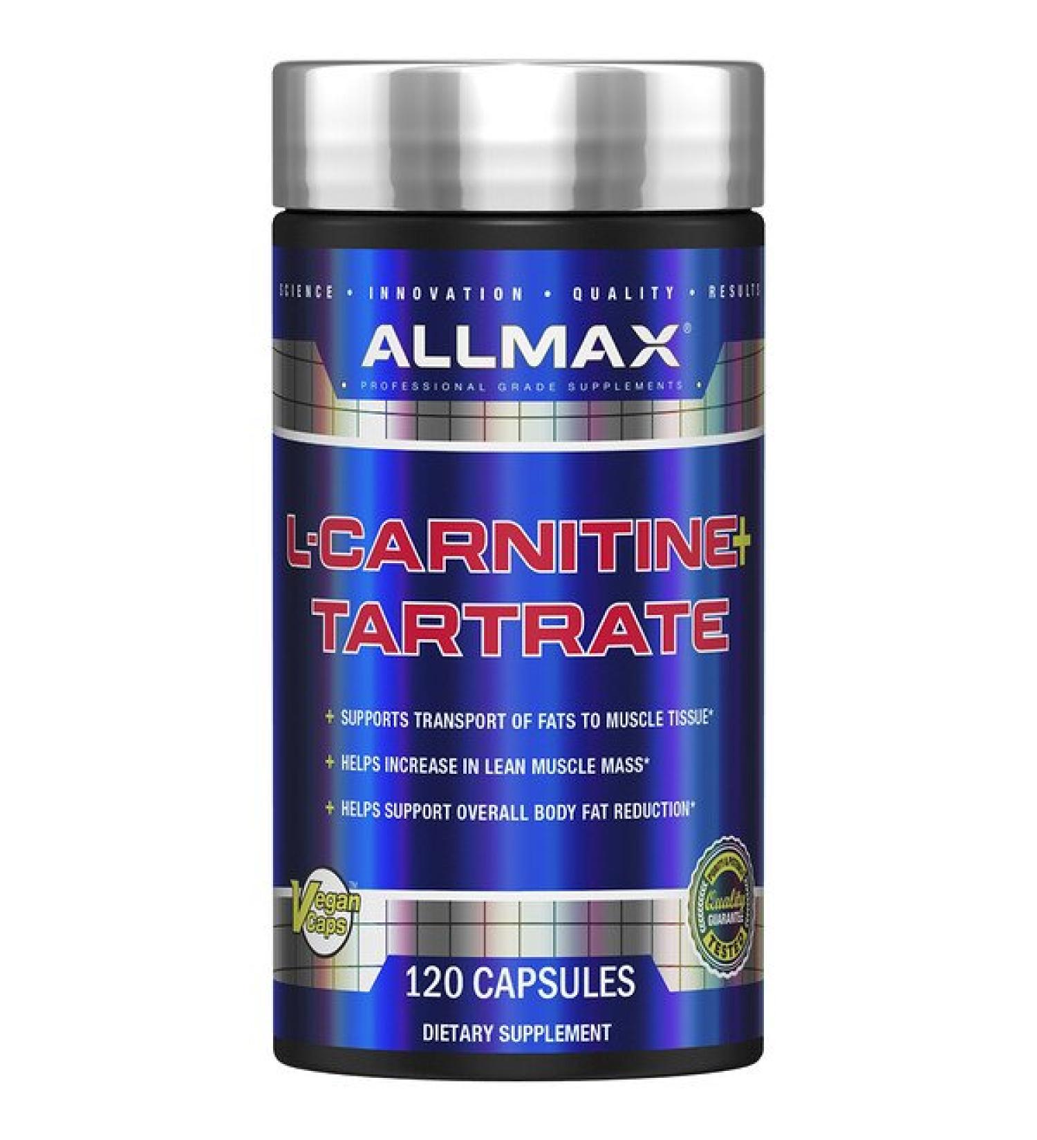 ALLMAX Nutrition L-Carnitine + Tartrate 120 Capsules