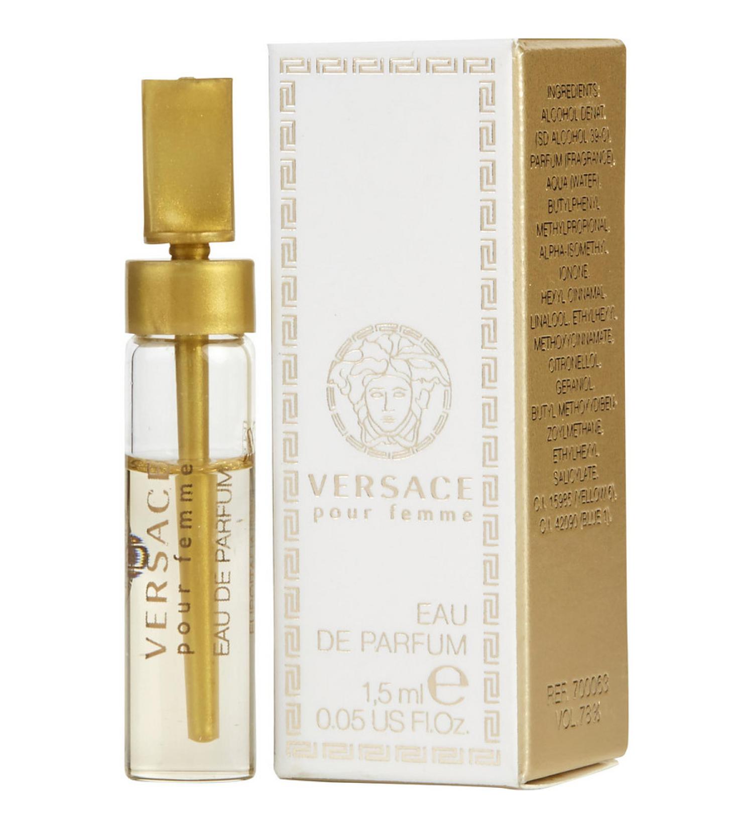 VERSACE POUR FEMME by Gianni Versace - EAU DE PARFUM VIAL ON CARD - WOMEN