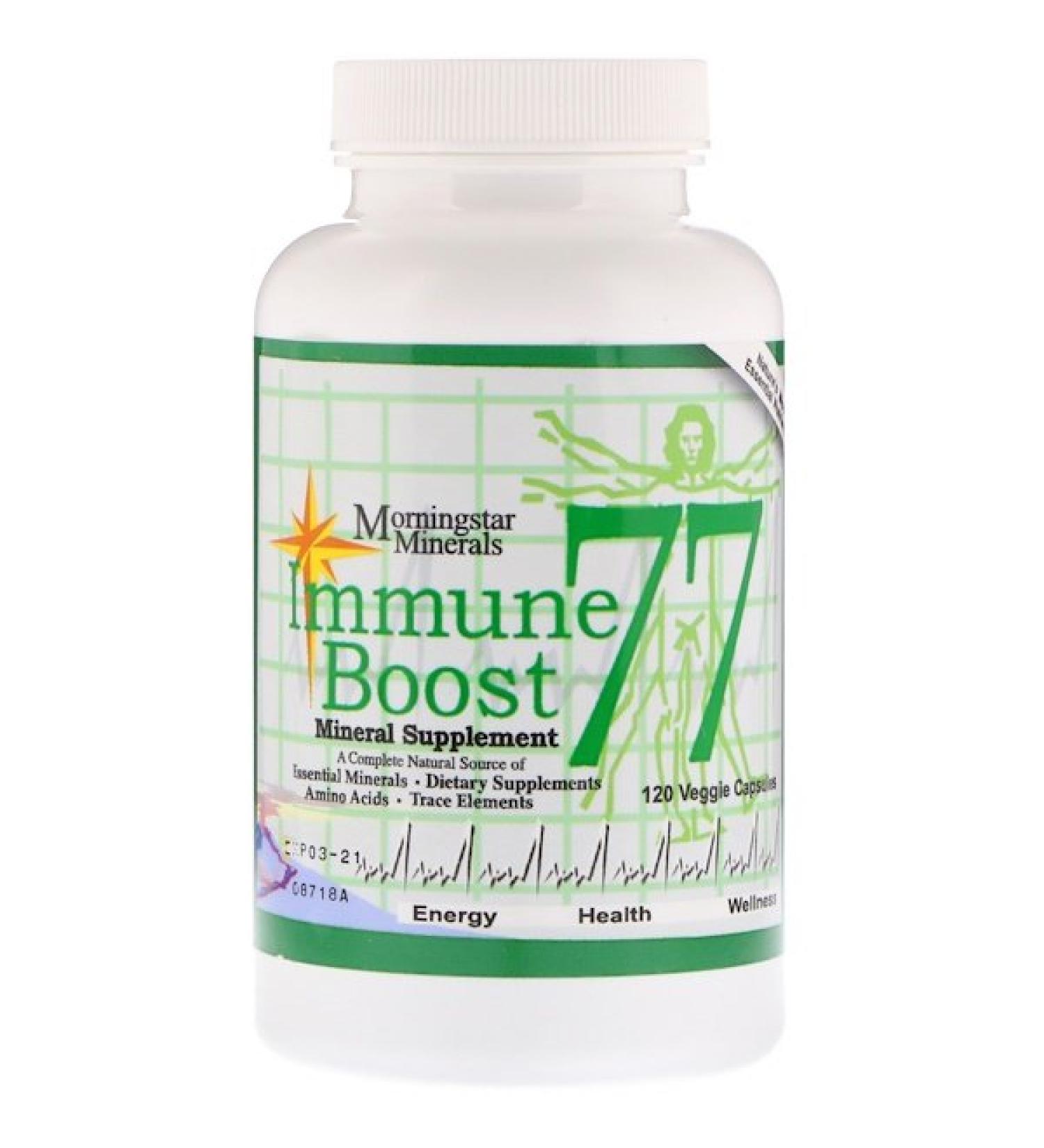 Morningstar Minerals Immune Boost 77 Mineral Supplement 120 Veggie Capsules