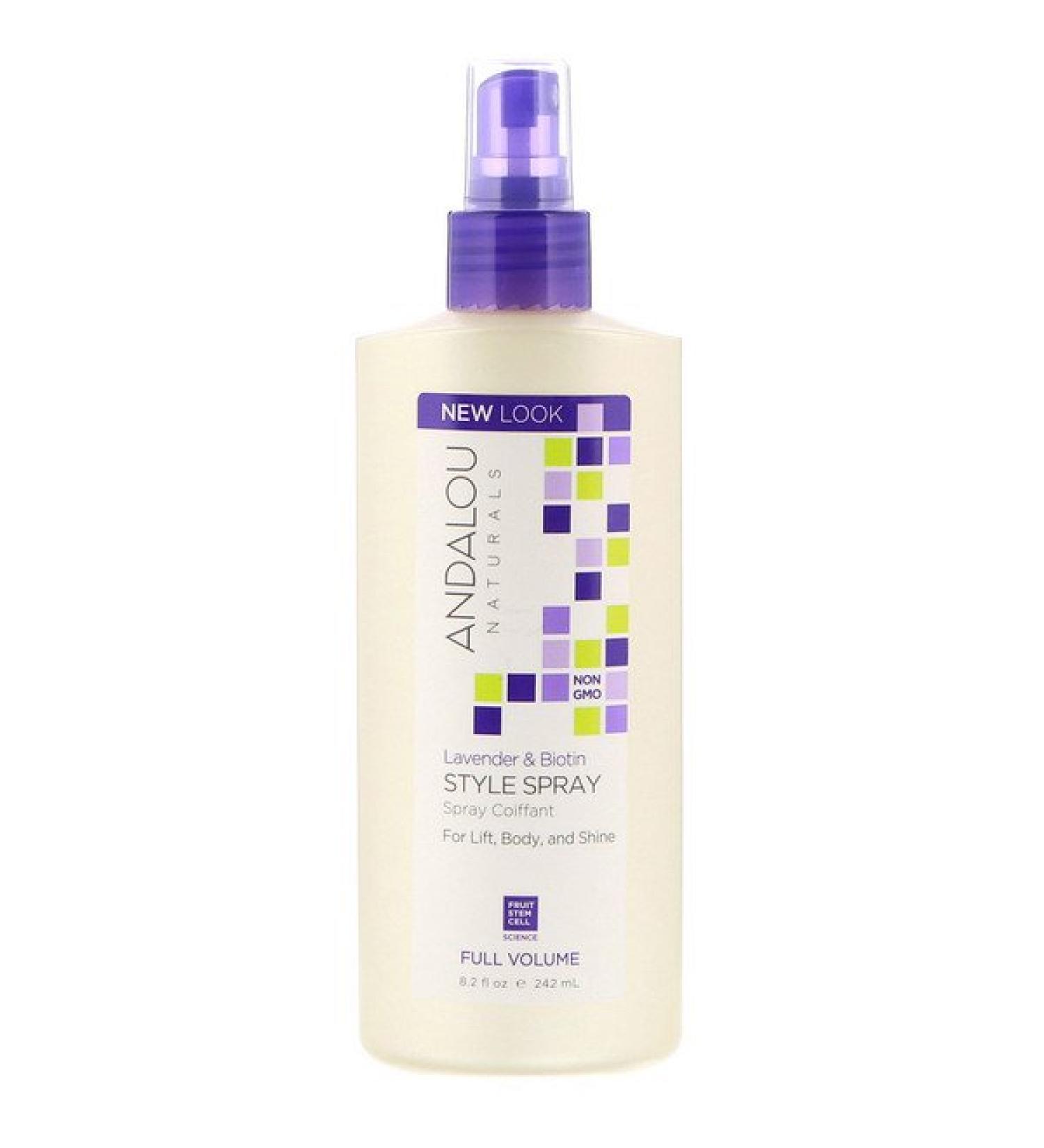 Andalou Naturals Style Spray Full Volume Lavender & Biotin 8.2 fl oz (242 ml)