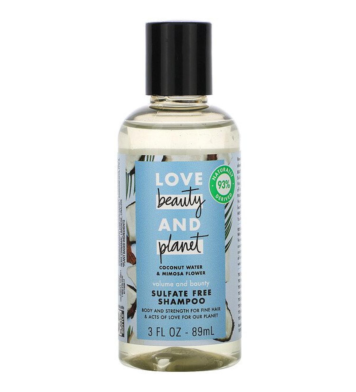Love Beauty and Planet Volume and Bounty Shampoo Coconut Water & Mimosa Flower 3 fl oz (89 ml)