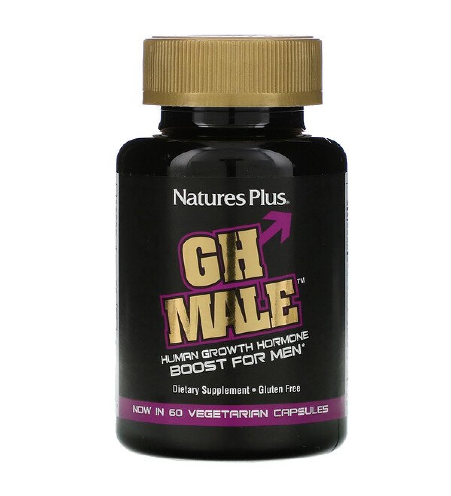 Nature's Plus GH Male Human Growth Hormone for Men 60 Vegetarian Capsules