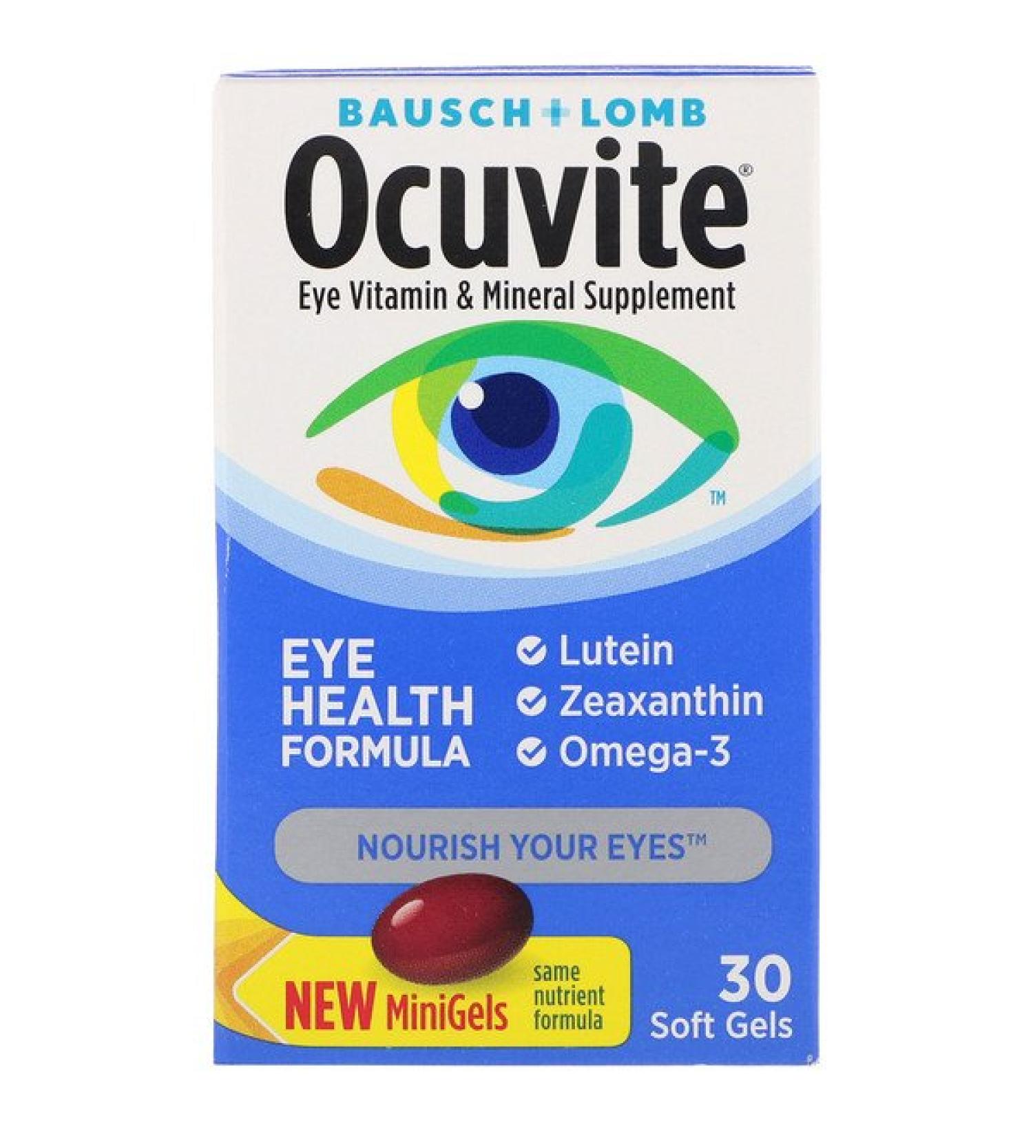 Ocuvite Eye Health Formula - 30 Soft Gels for Vision Support - Buy Online on GoSupps.com