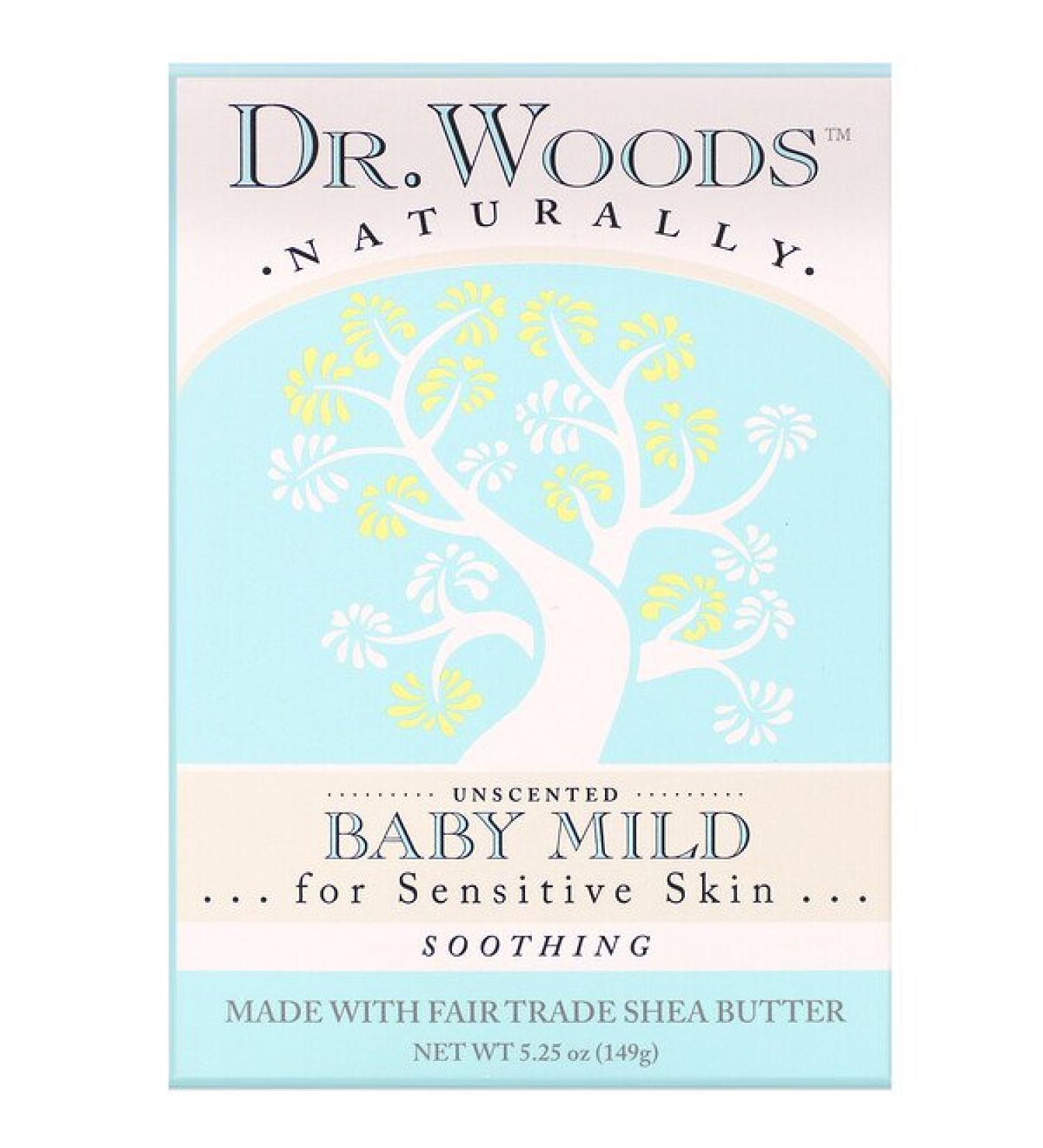 Dr. Woods Baby Mild Bar Soap Soothing Unscented 5.25 oz (149 g)