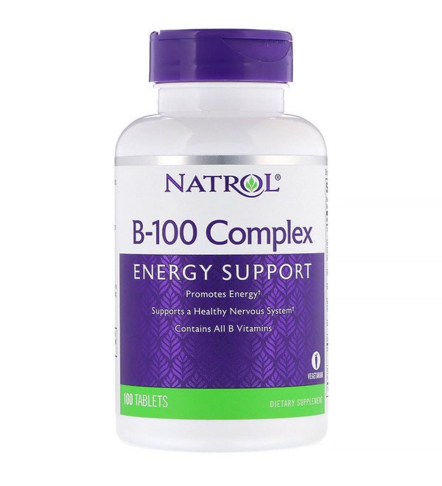 Natrol B-100 Complex 100 Tablets