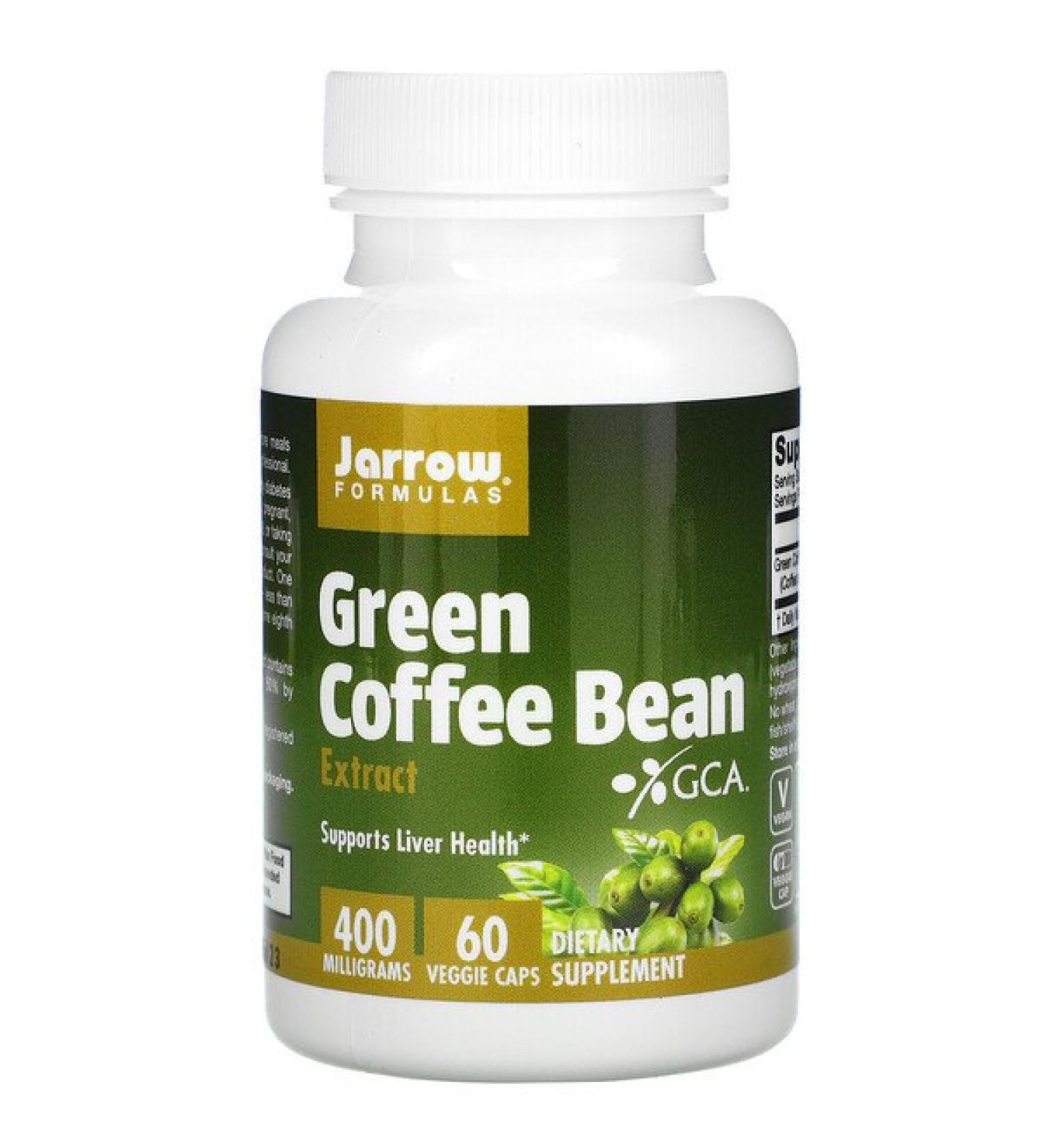 Jarrow Formulas Green Coffee Bean Extract 400 mg 60 Veggie Caps