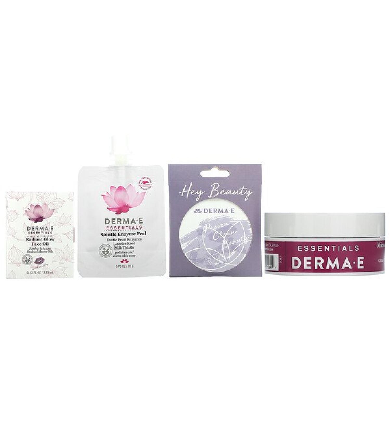 Derma E Essentials On-The-Go Kit | 4-Piece Skincare Set for Glowing Skin - Buy Online on GoSupps.com